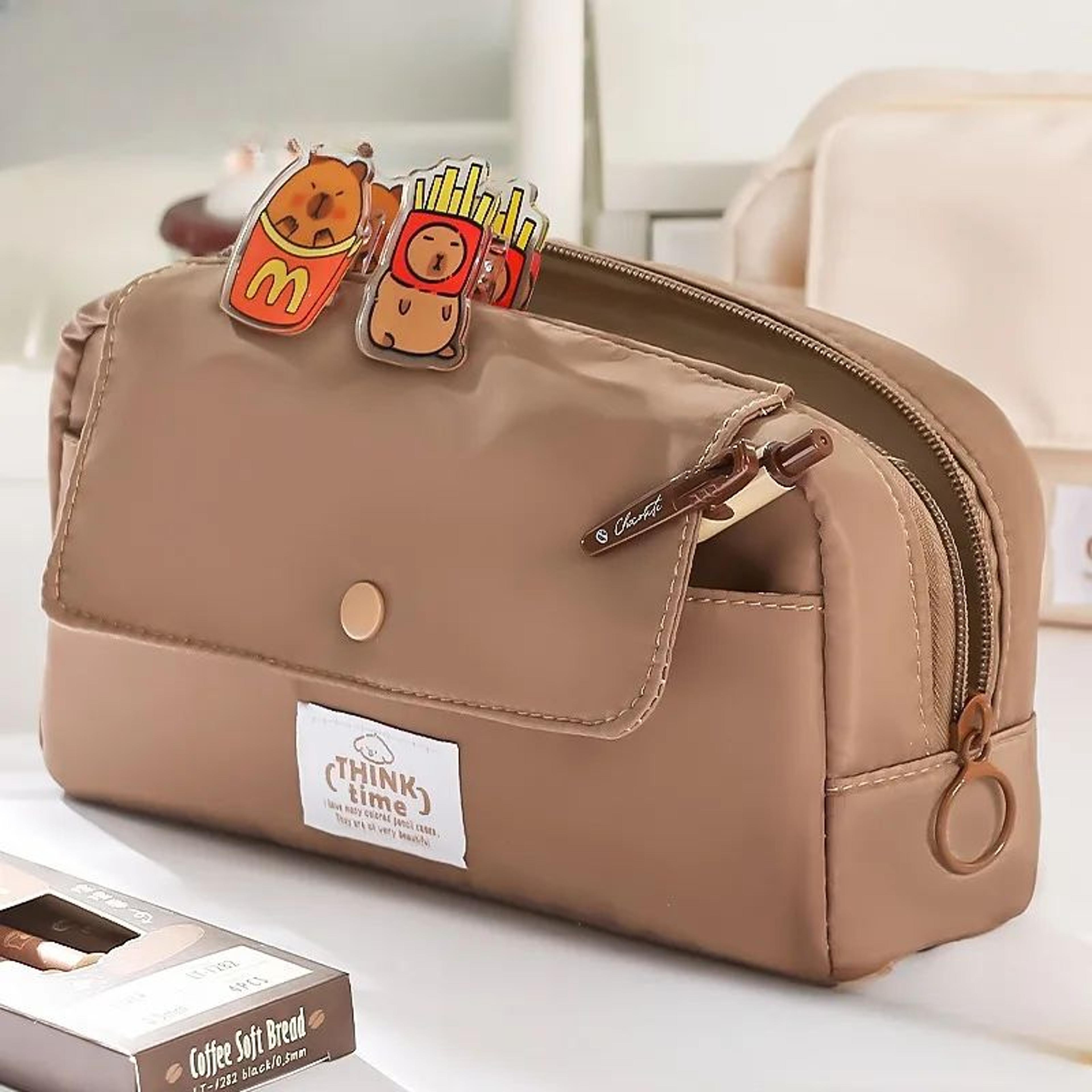 Transparent Large Capacity Pencil Case Multi Functional Stationery Bag For School Office Storage 4