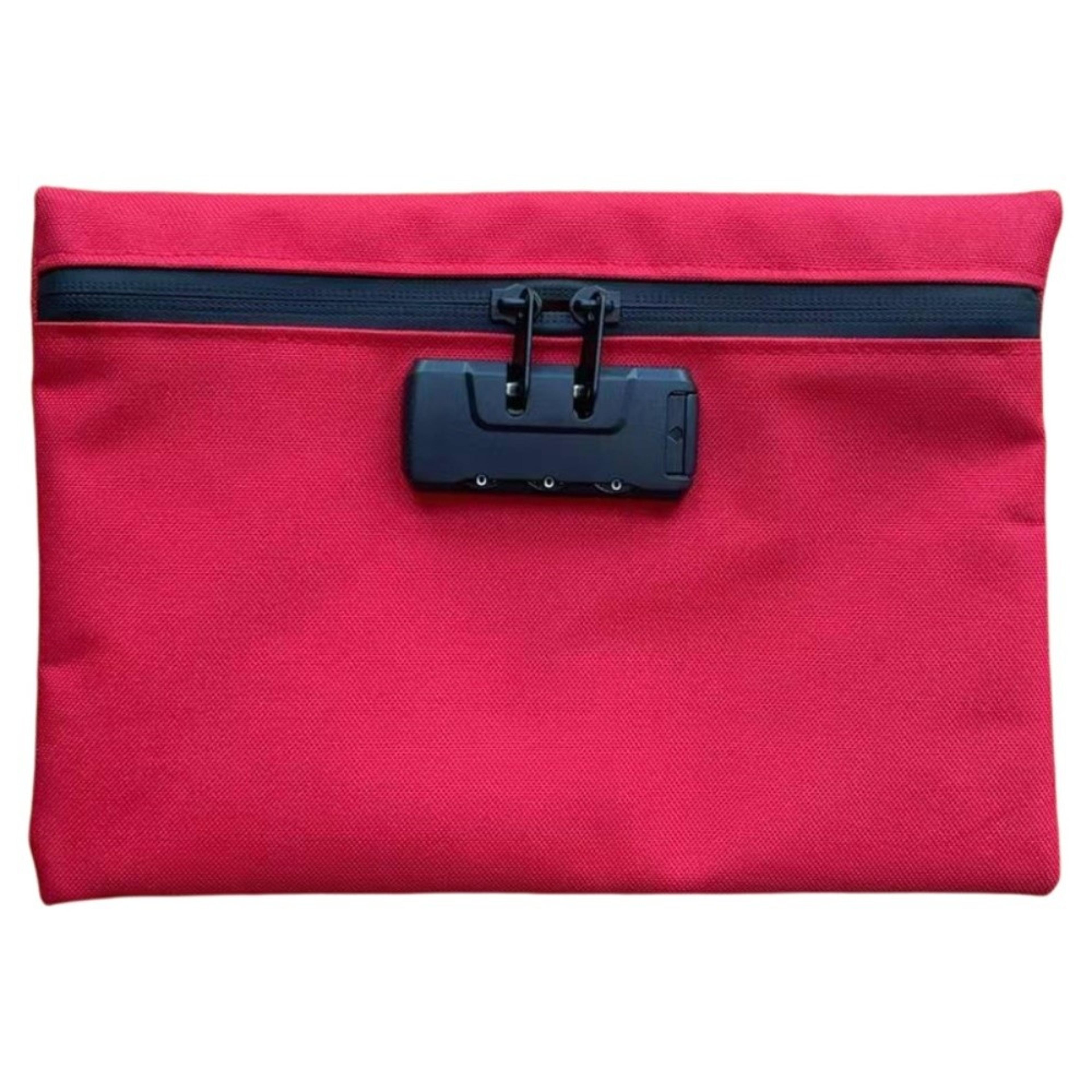 Combination Lock Money Bag Waterproof Security Pouch With Zip Closure 2