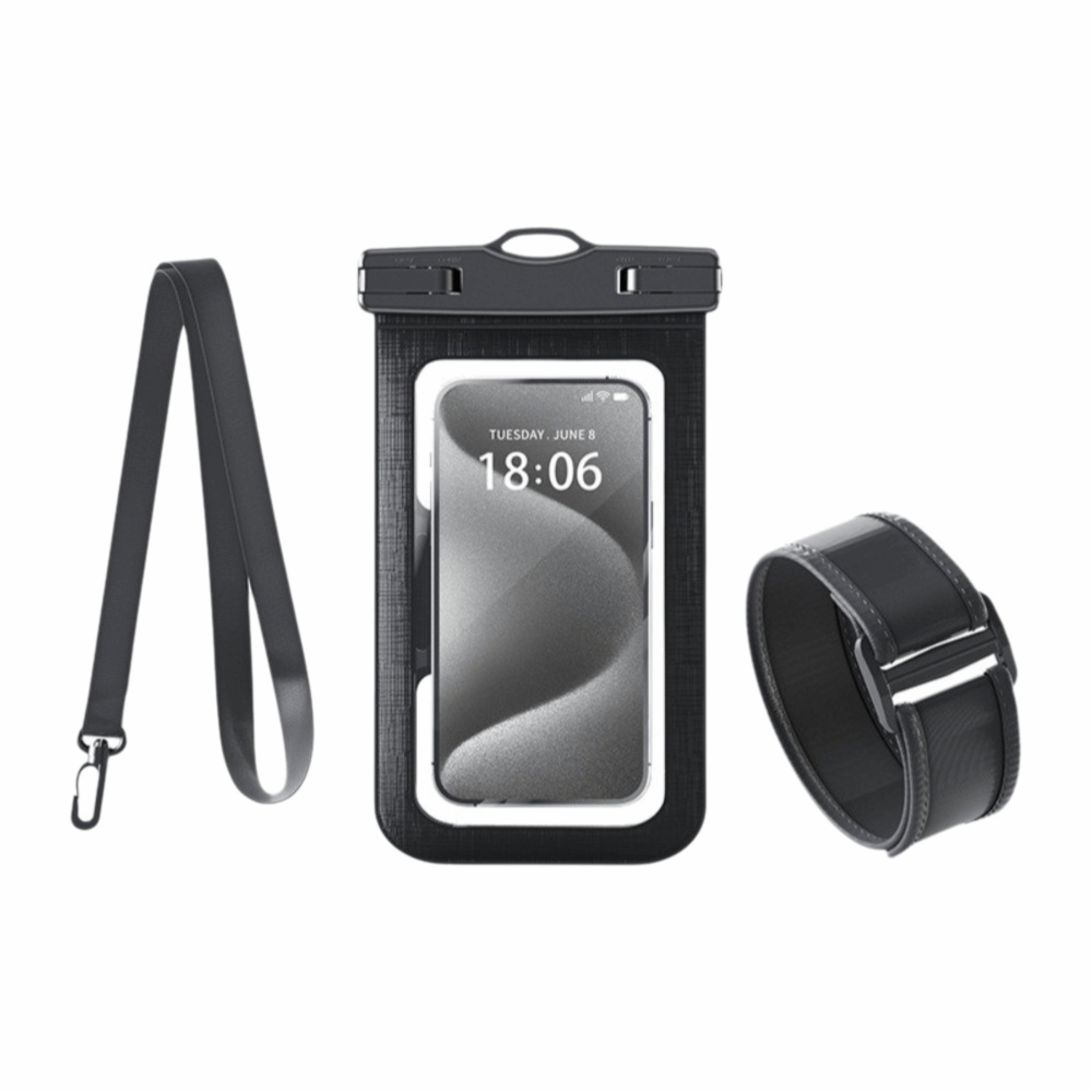 Waterproof Phone Pouch Transparent Neck Bag With Adjustable Strap 7