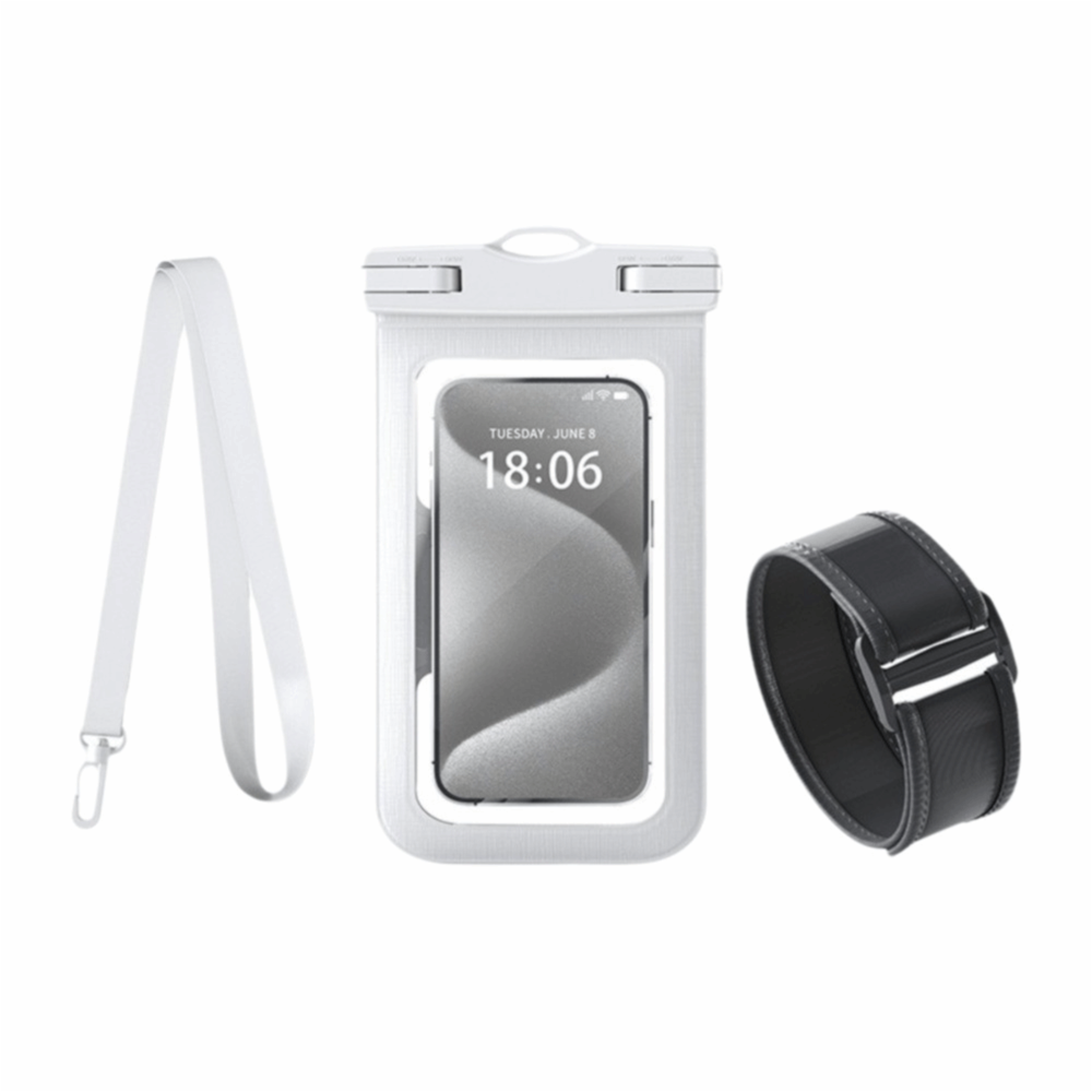 Waterproof Phone Pouch Transparent Neck Bag With Adjustable Strap 9