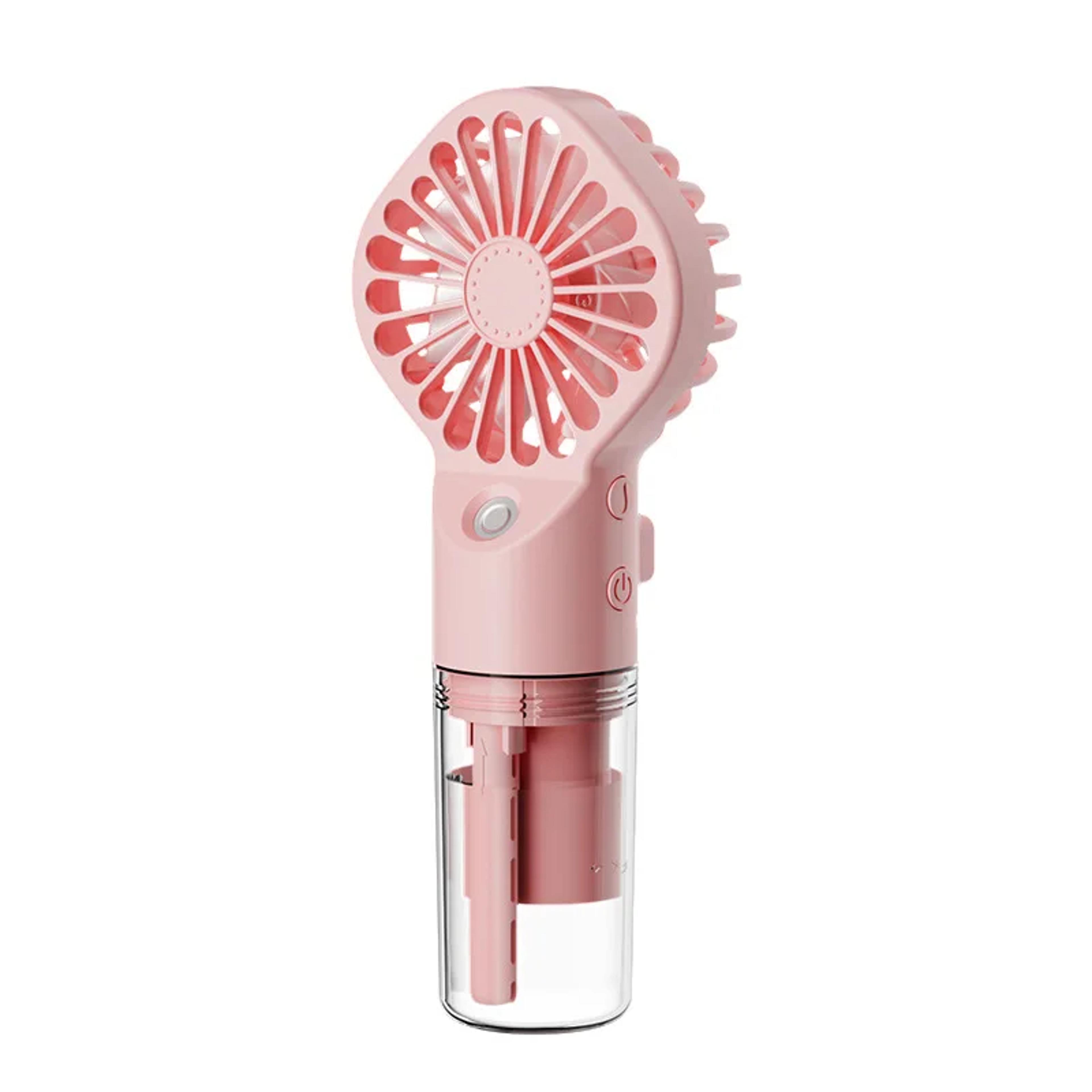 Portable Misting Handheld Fan USB Rechargeable Mini Cooling Fan With Speed Settings 4