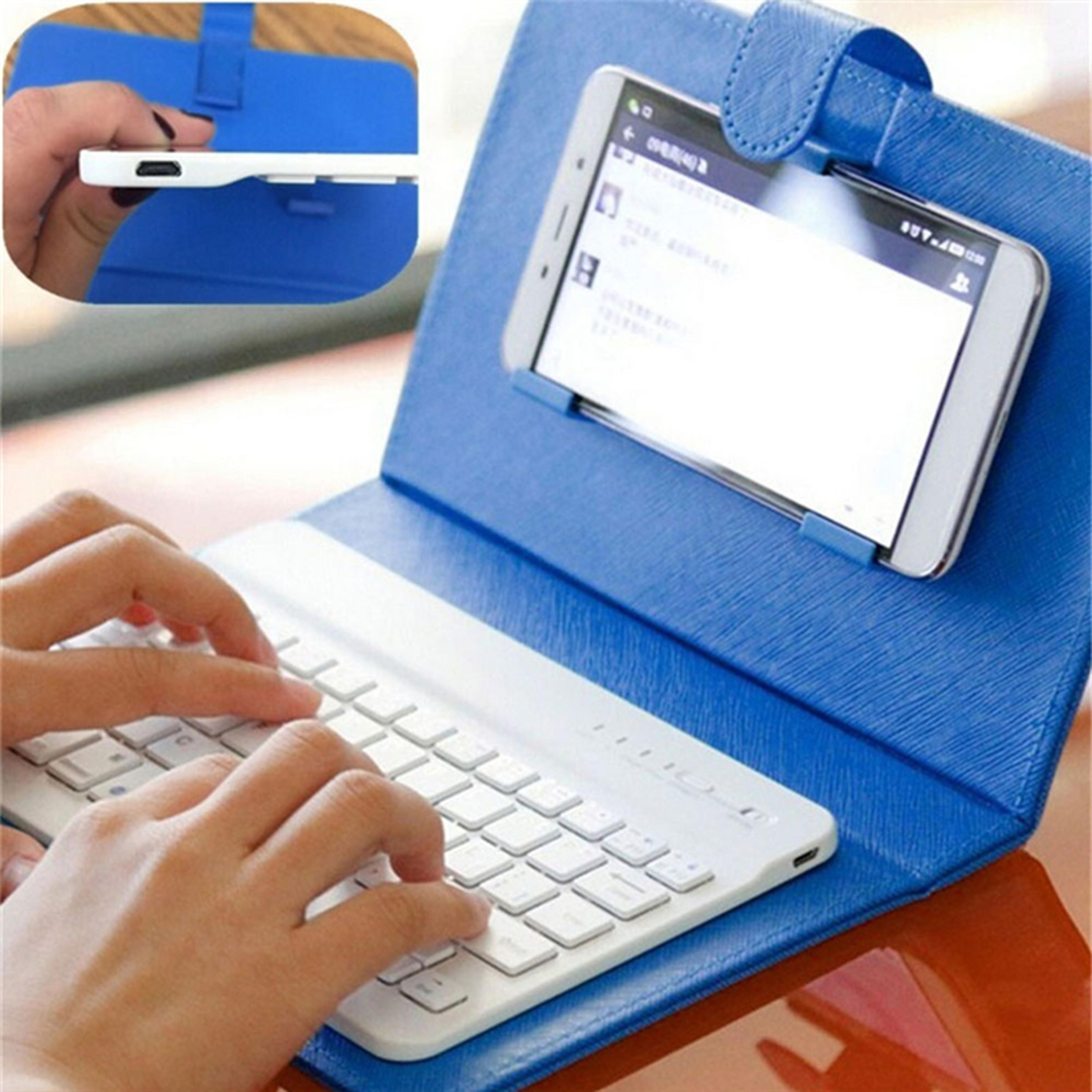 Wireless Bluetooth Keyboard With PU Case 1