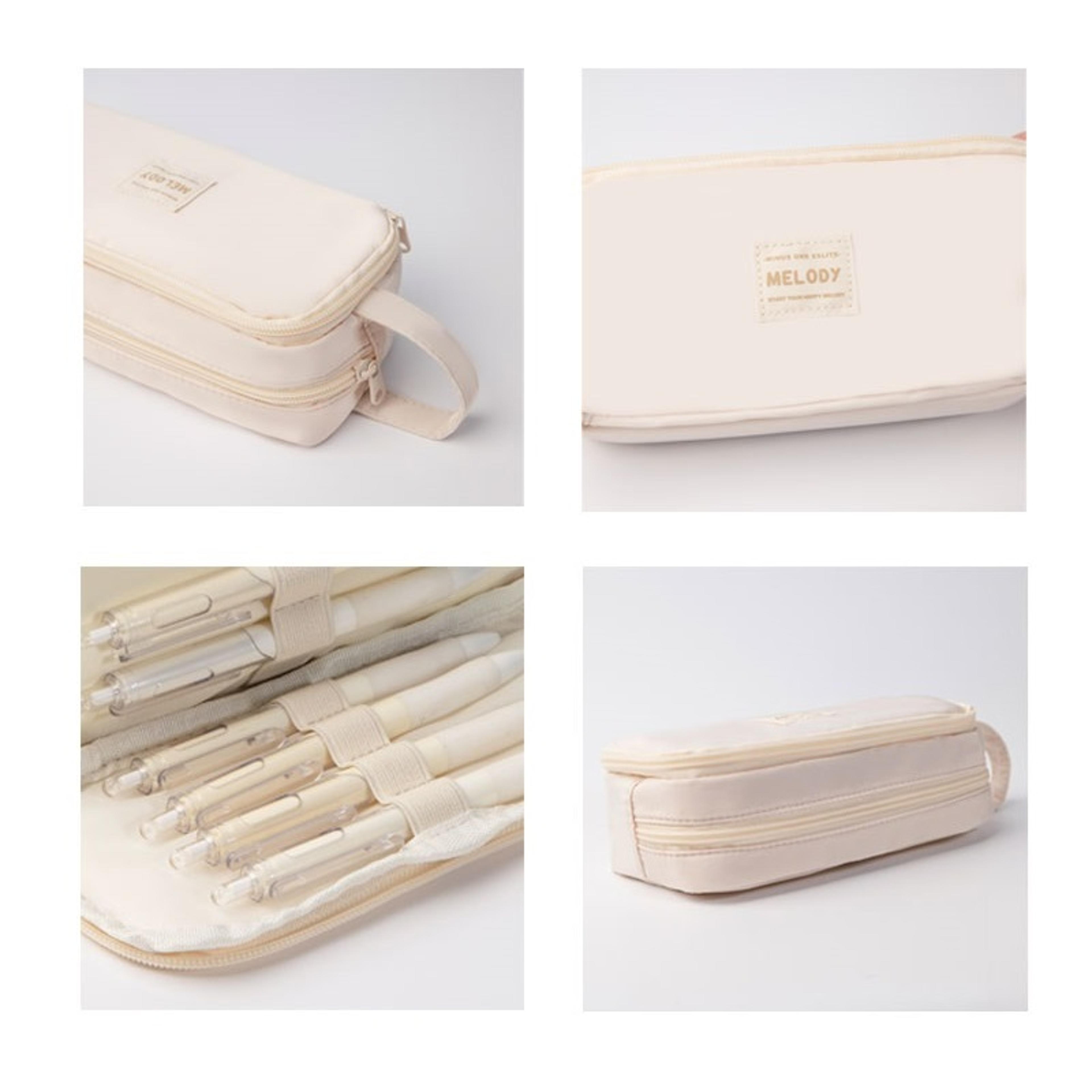 Pencil Bag With Compartments Multi Slot Stationery Organizer For School Office 5