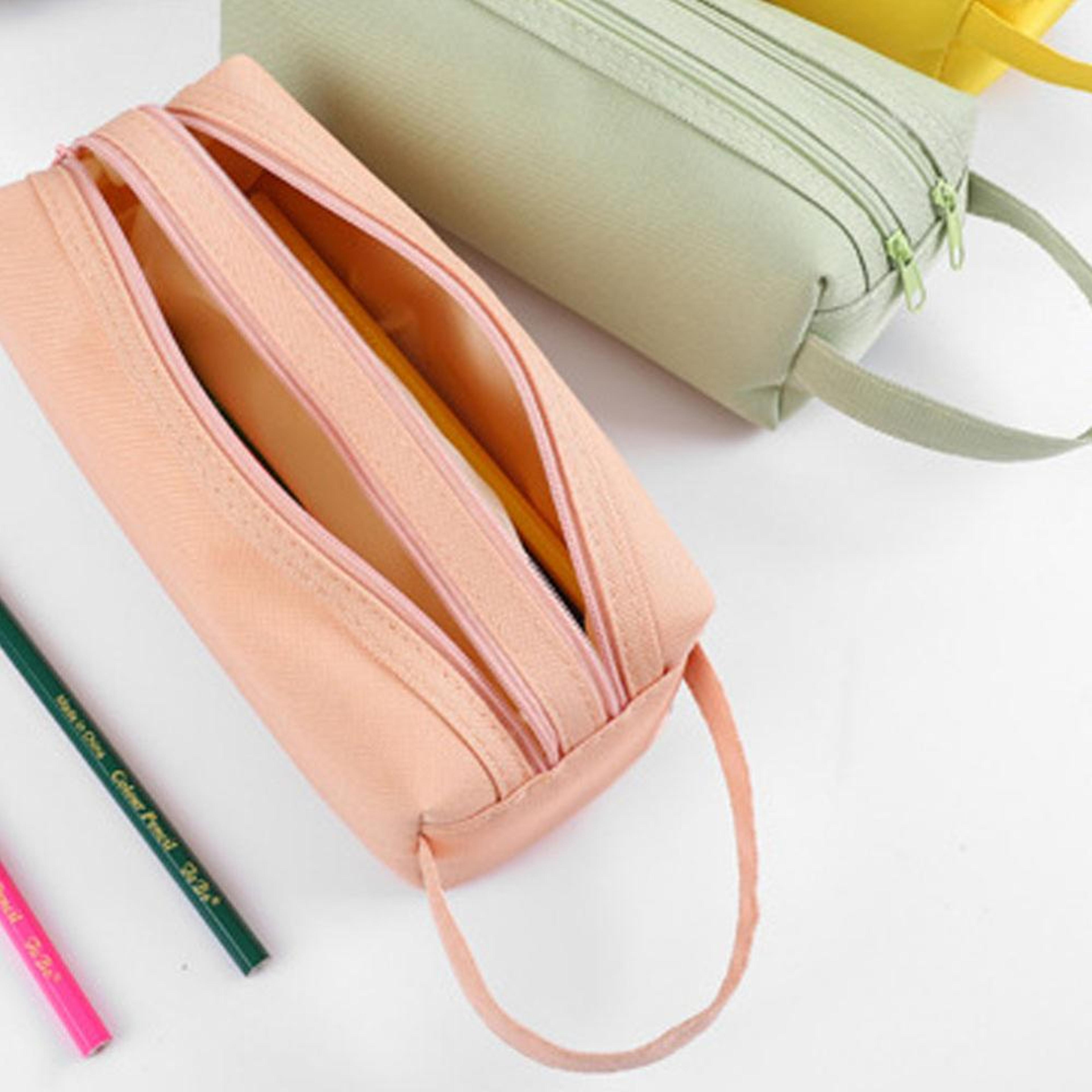 Large Capacity Pencil Case Organizer Bag With Handle For School Supplies 3