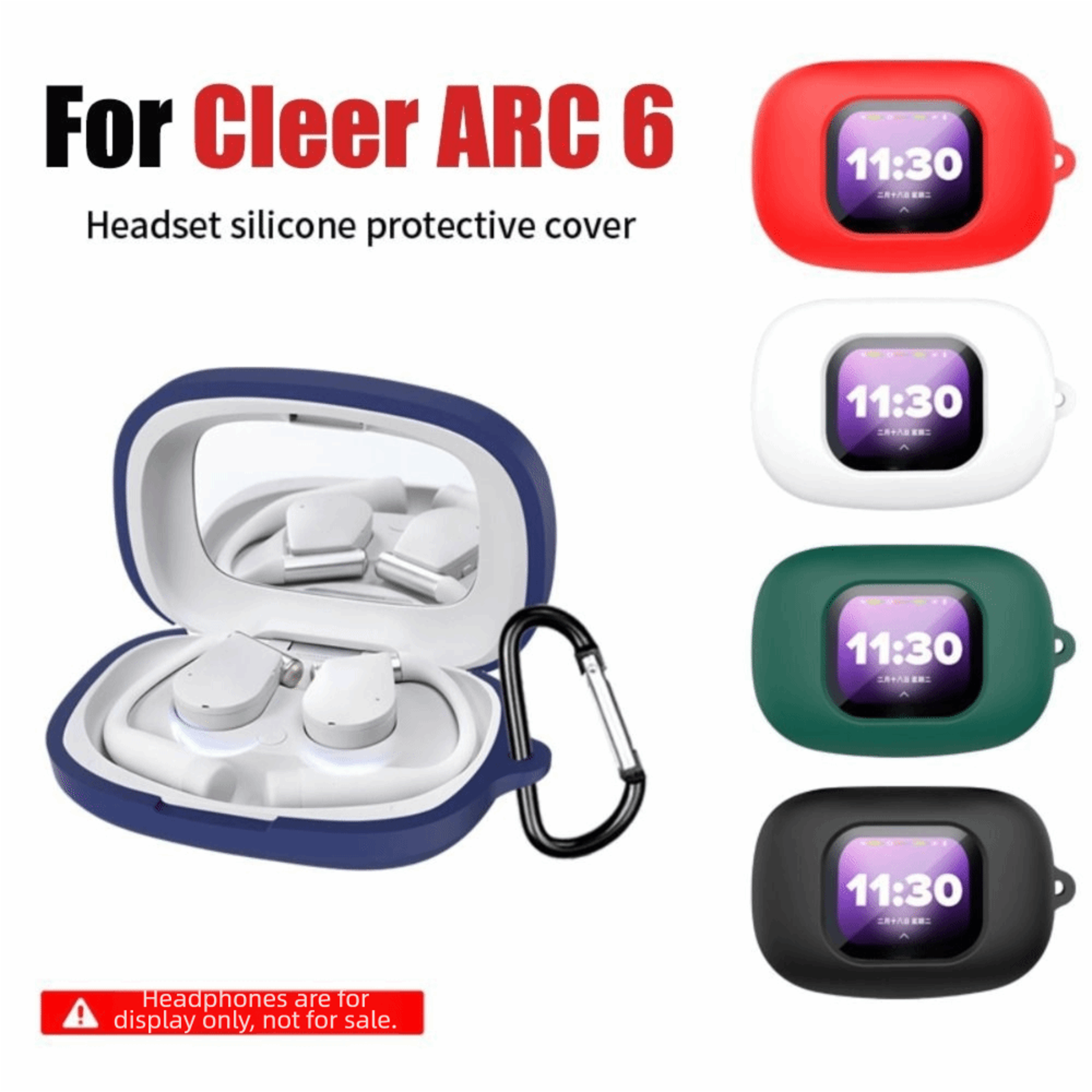 Silicone Earphone Case For Cleer ARC Shockproof Protective Bluetooth Cover 2