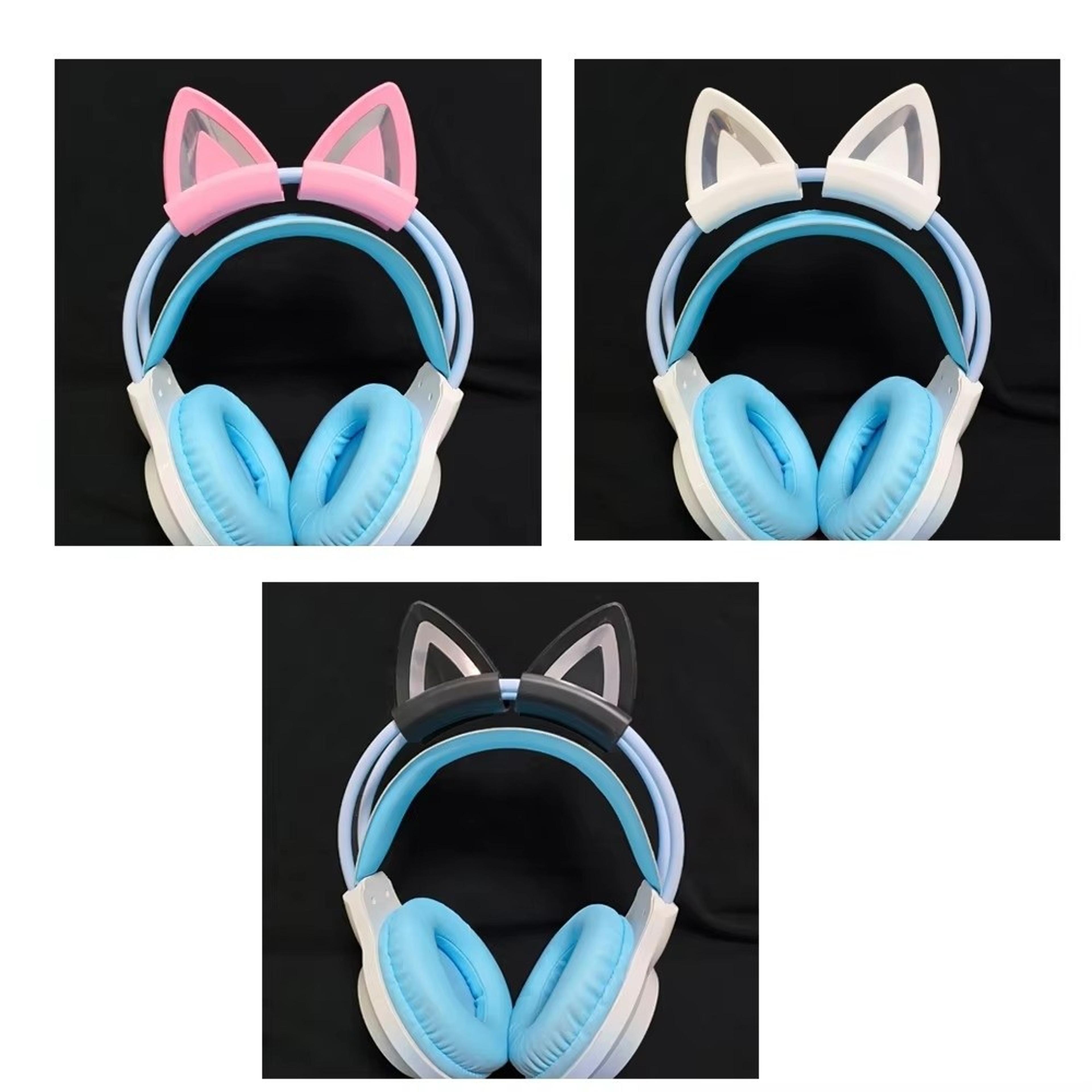 Cute Cat Ear Headphone Attachments Silicone Gaming Headset Decor Accessories 3