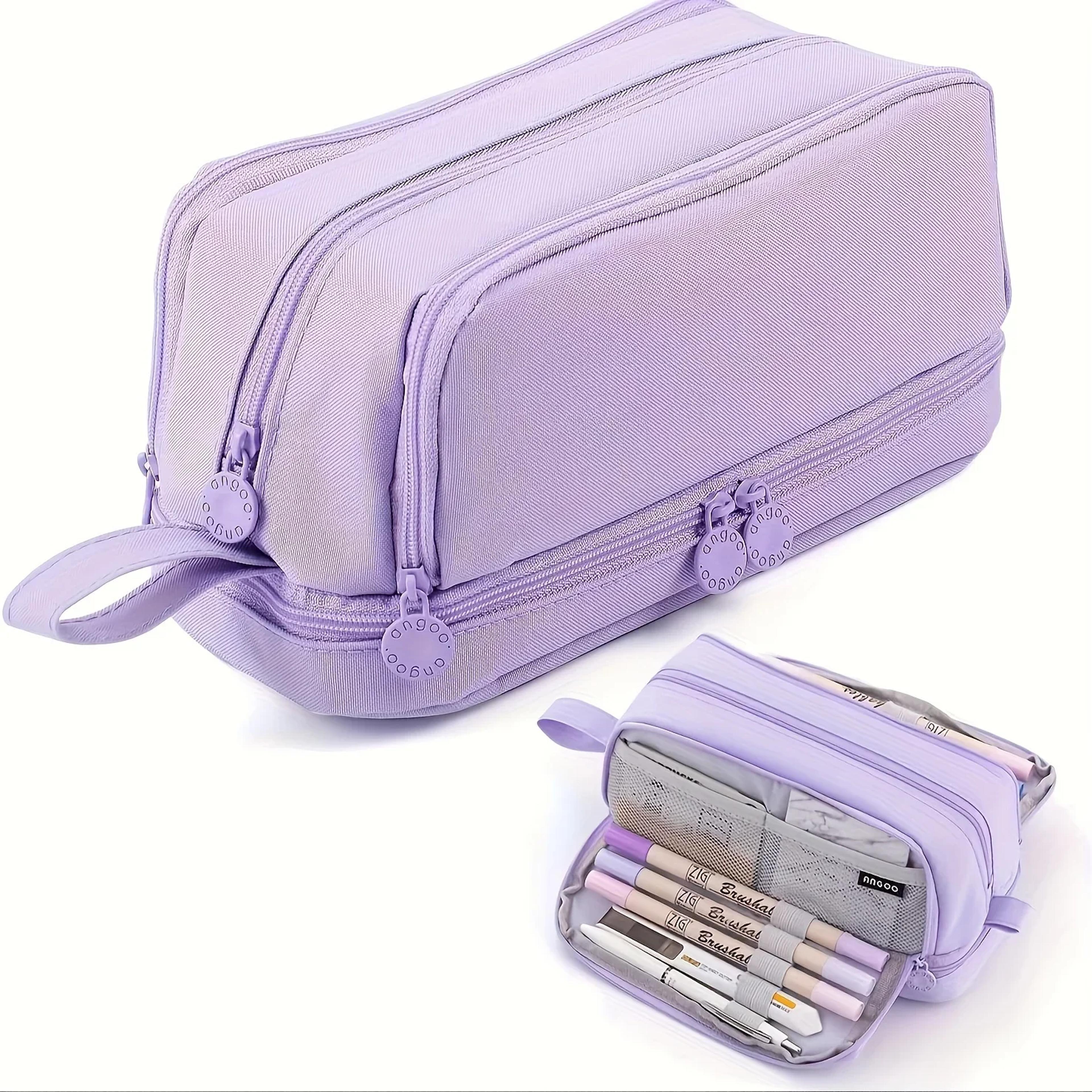 large capacity oxford cloth pencil case portable school and office organizer