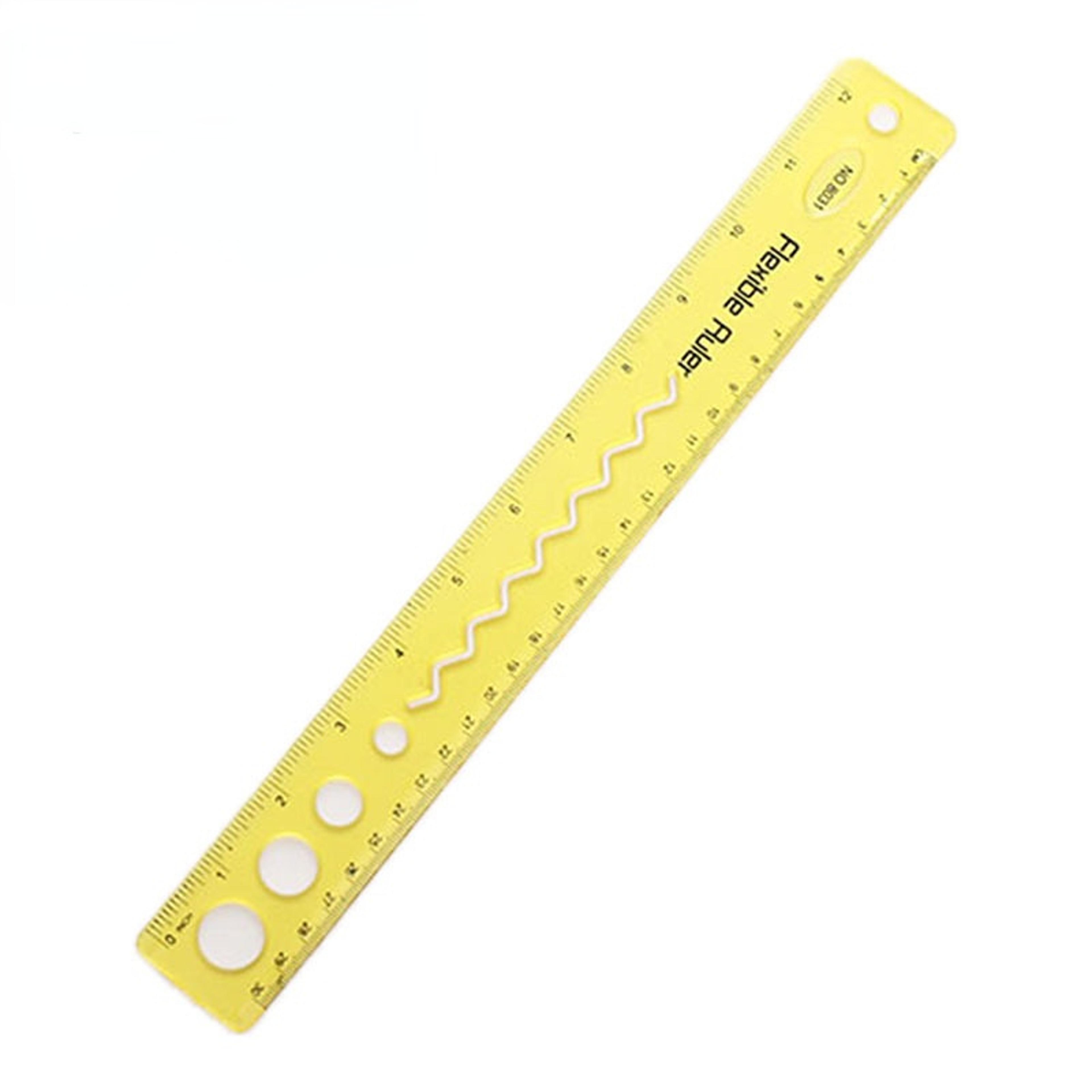 Flexible Soft Ruler Colorful Plastic Ruler Set For Students Drawing And Crafts 7