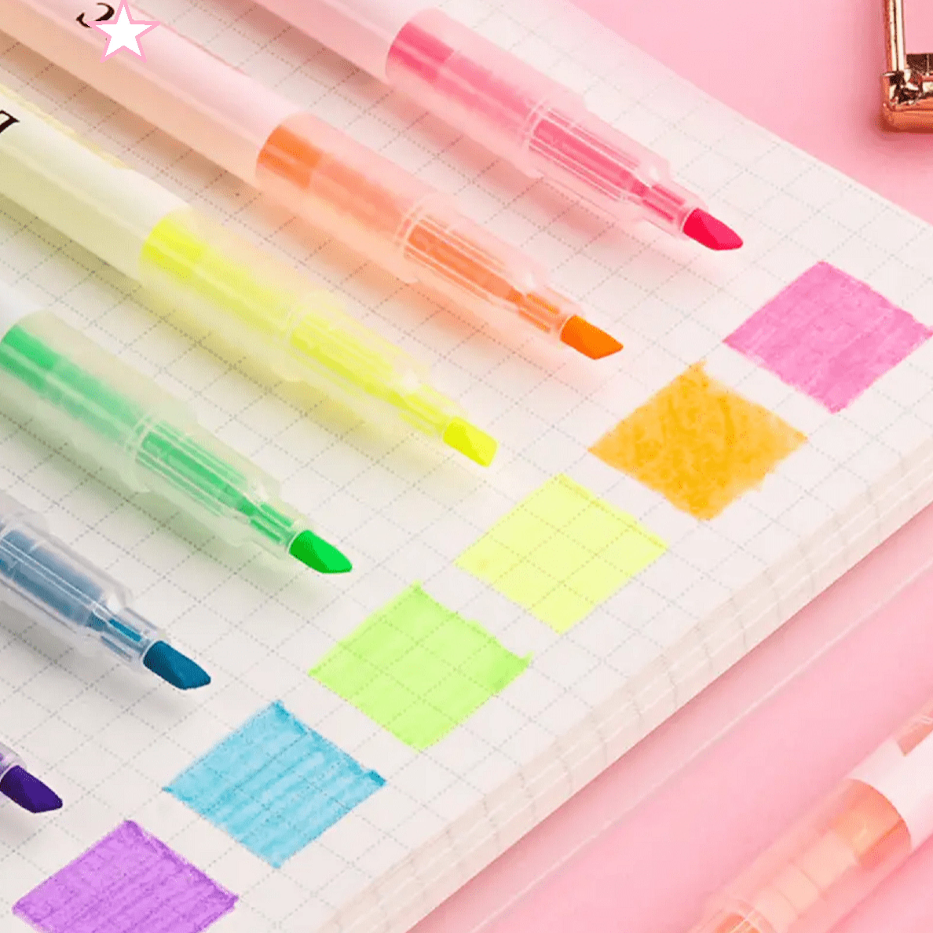 Dual Ended Marker Highlighters For Students Study Notes And Creative Stationery 3