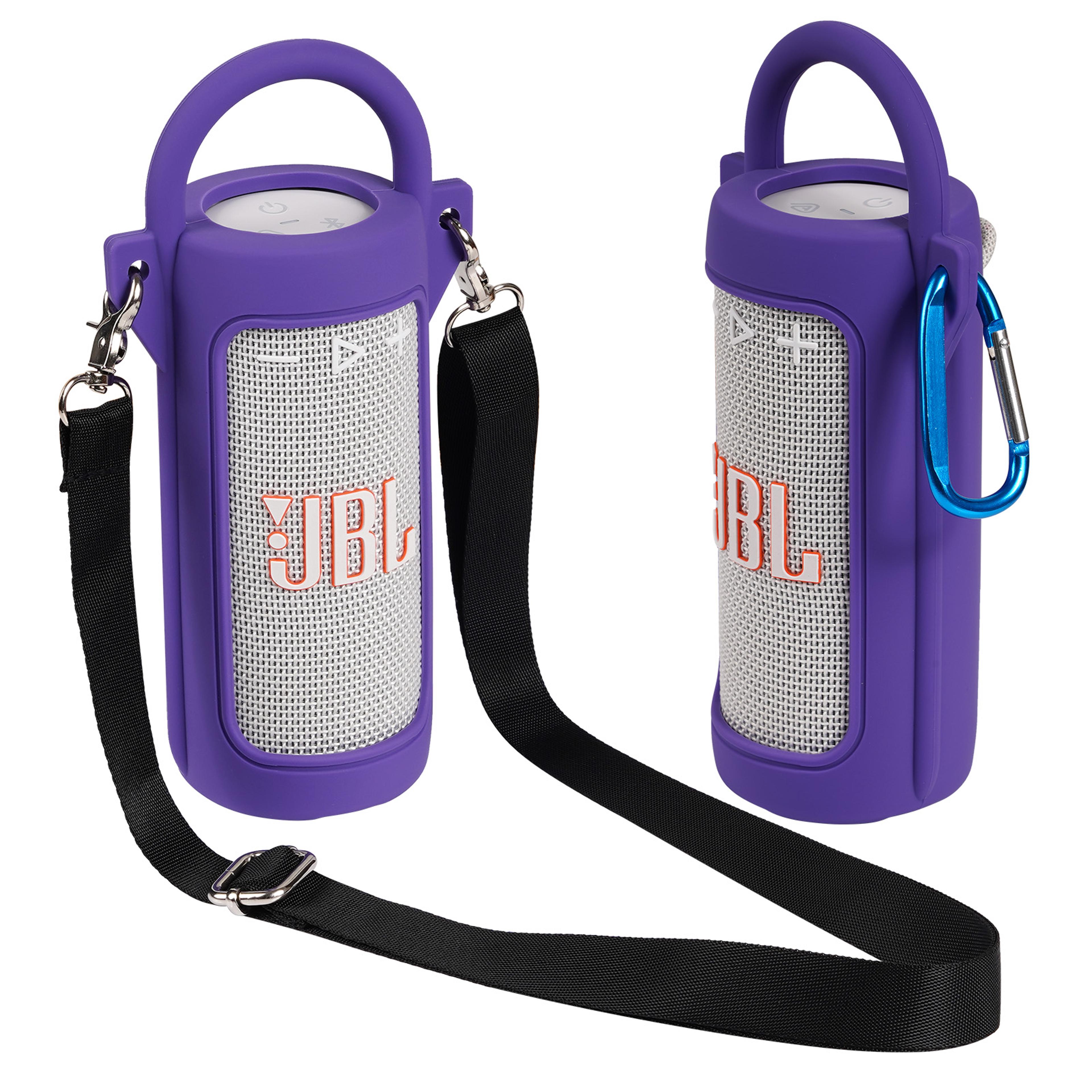 Speaker Carrying Case With Shoulder Strap Silicone Protective Sleeve For Travel 5