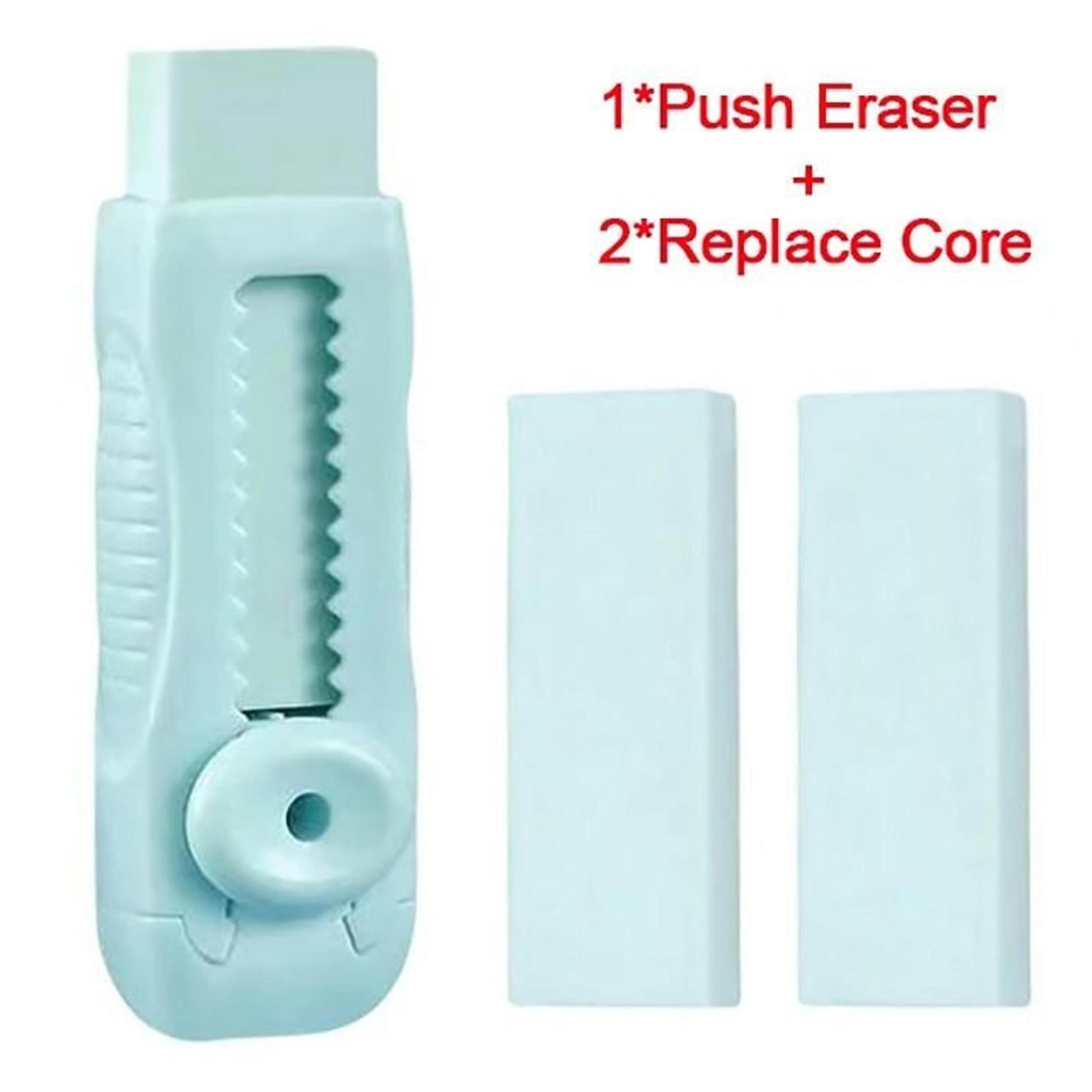 Creative Push Pull Eraser Set With Refills For Students And Office Use 6