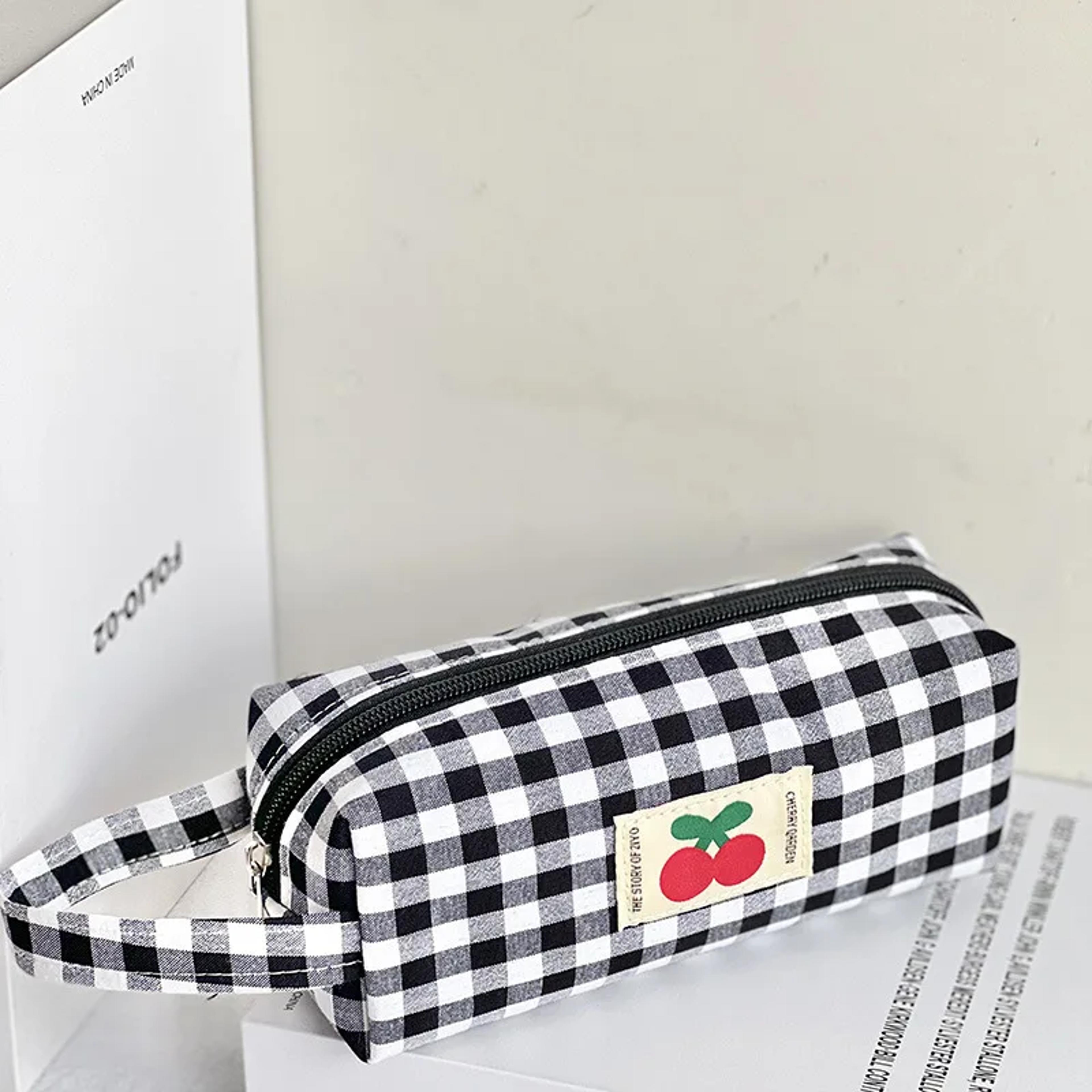 Embroidered Pencil Case Large Capacity Cute Stationery Organizer For School And Office 8