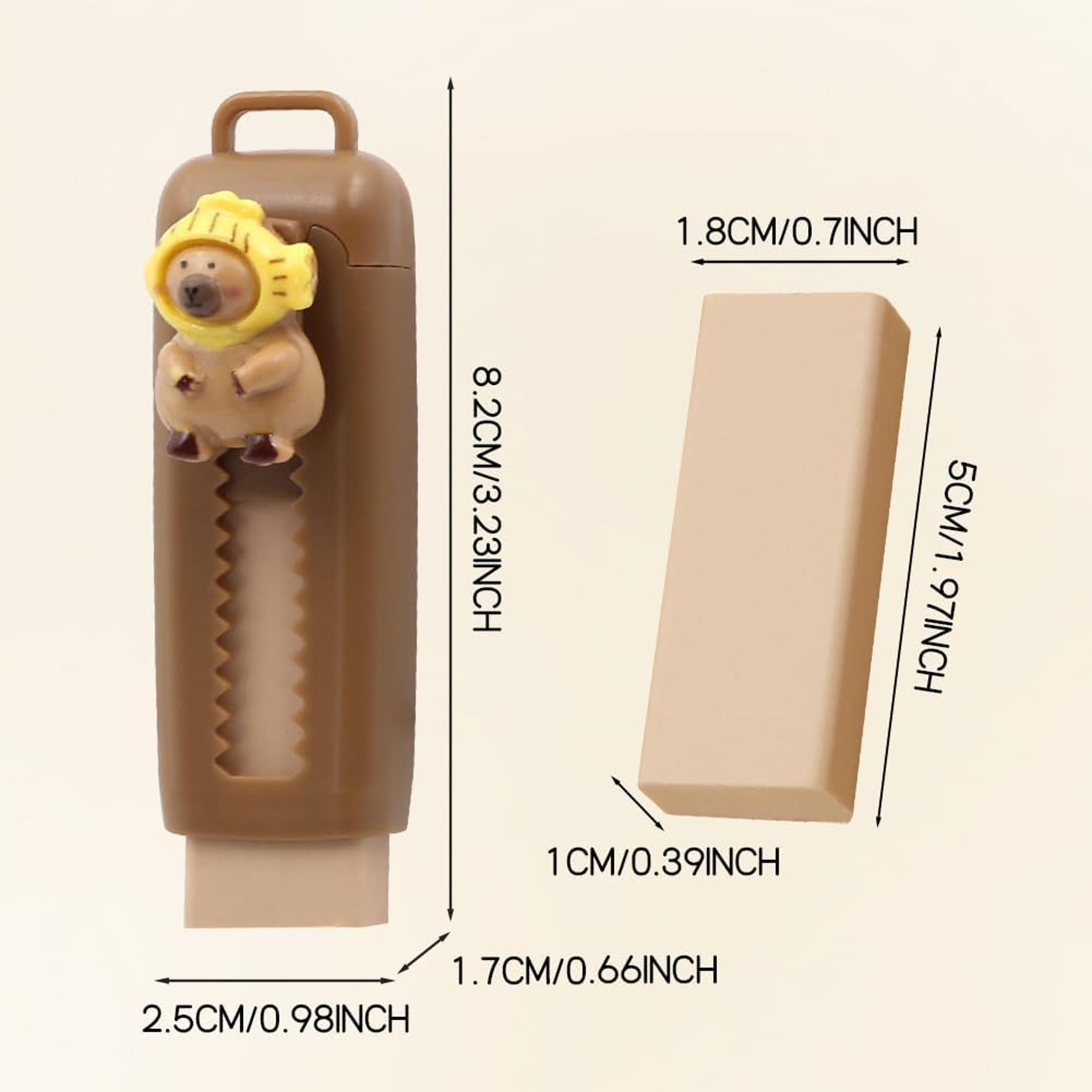 Capybara Eraser Set Cute Cartoon School Stationery Drawing Erasers For Kids Students 4