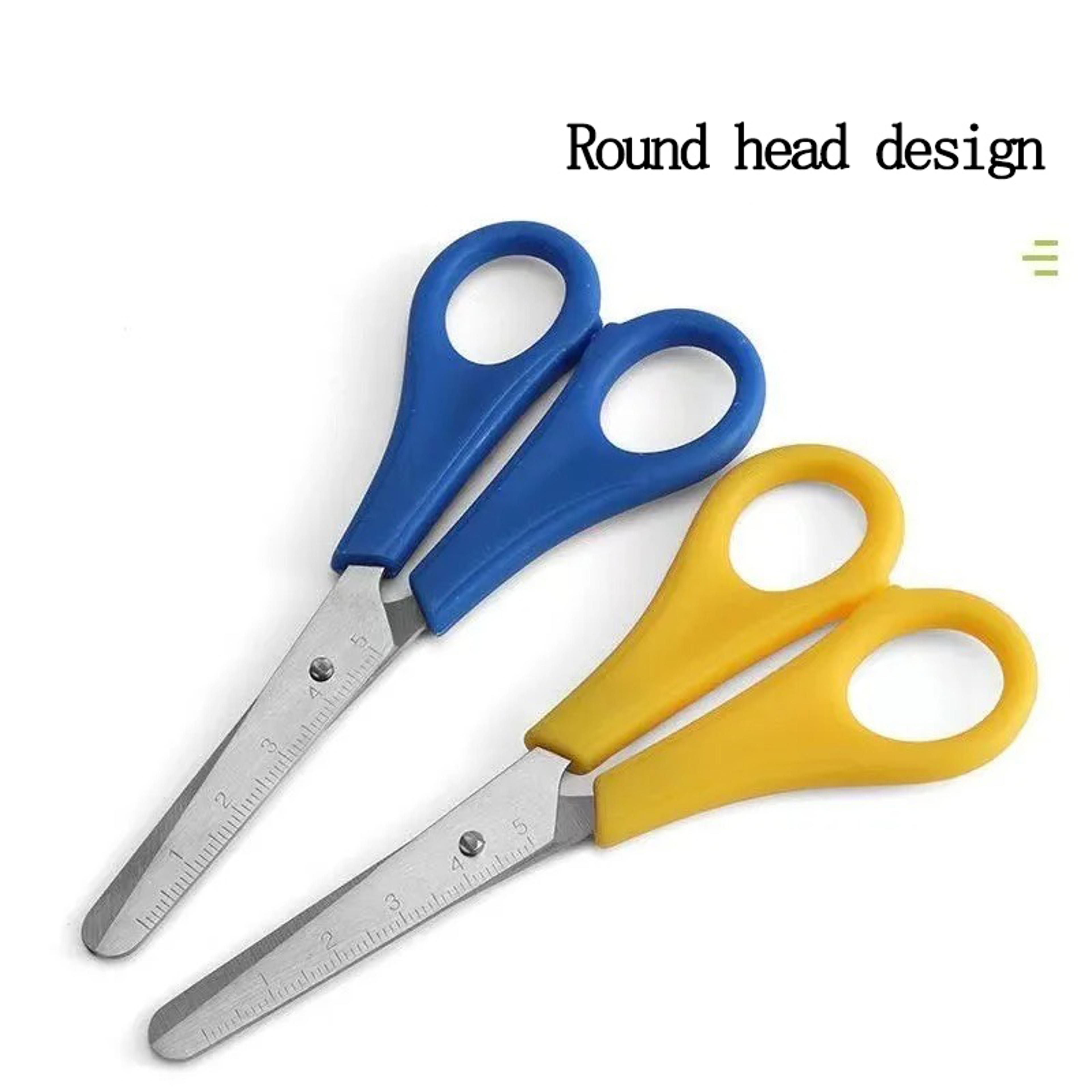 Cute Safety Ruler Scissors DIY Craft Scissors For Students School Office And Handmade Projects 2