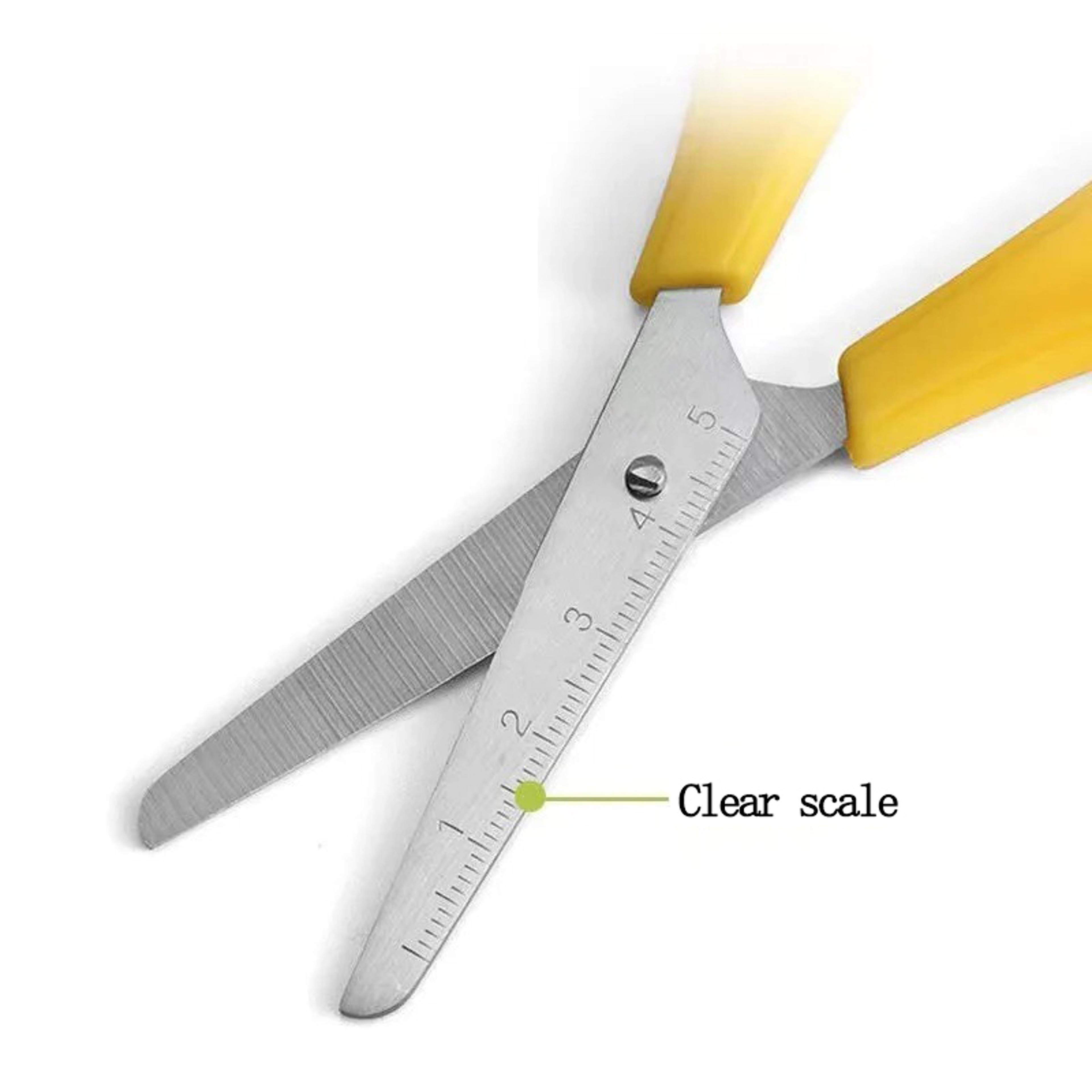 Cute Safety Ruler Scissors DIY Craft Scissors For Students School Office And Handmade Projects 3
