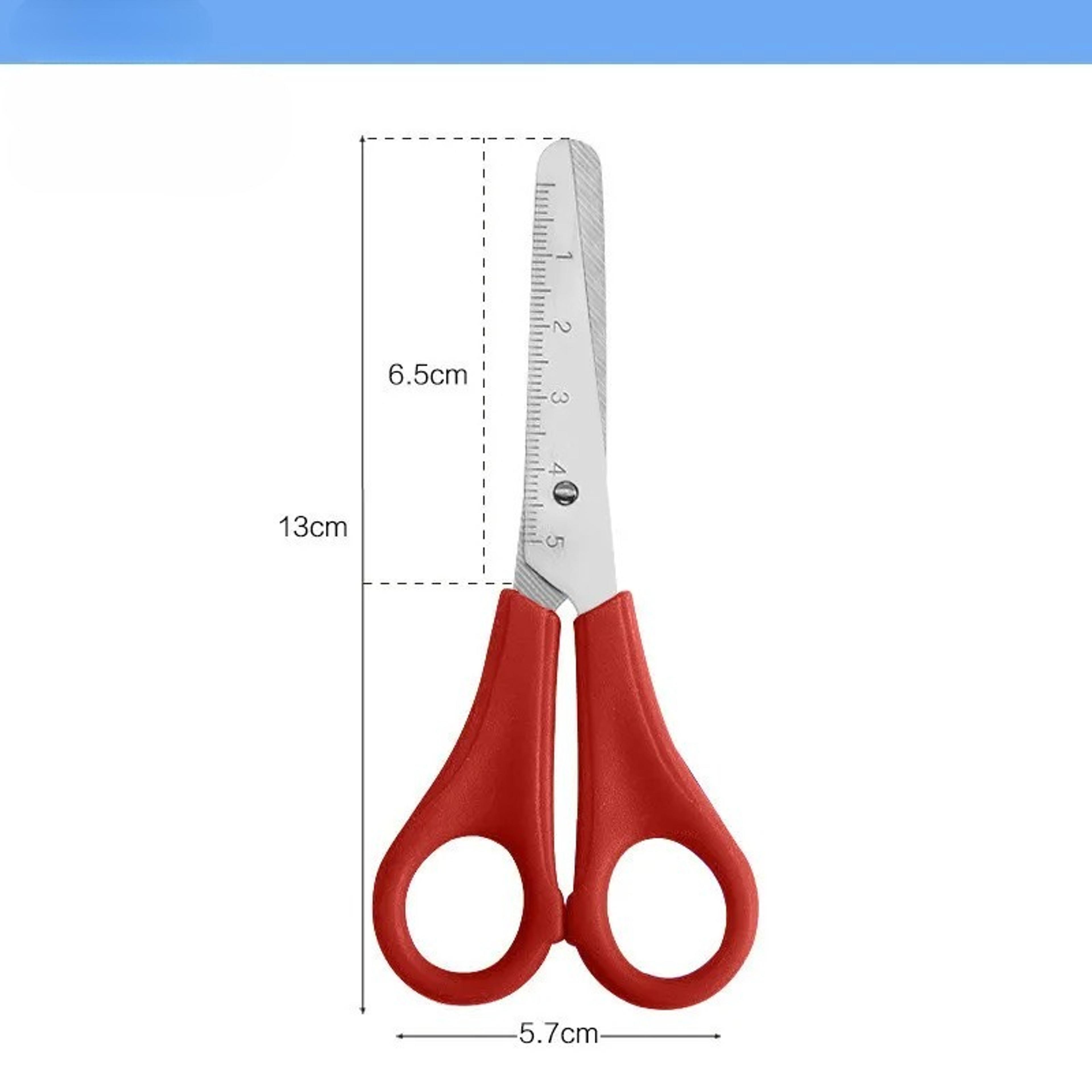 Cute Safety Ruler Scissors DIY Craft Scissors For Students School Office And Handmade Projects 4