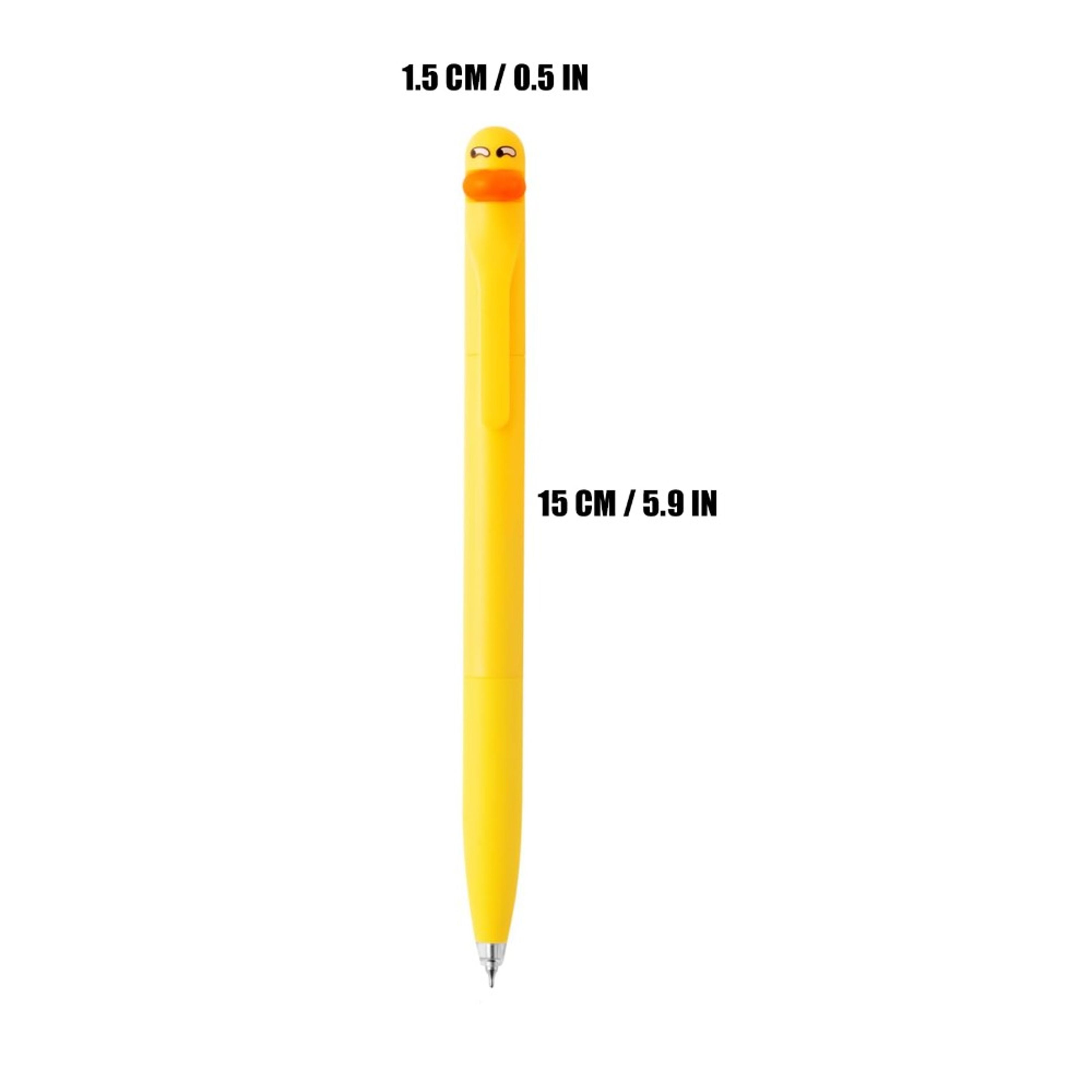 Cute Duck Stress Relief Gel Pen 05mm Black Ink Retractable Writing Pen For Students And Gifts 5