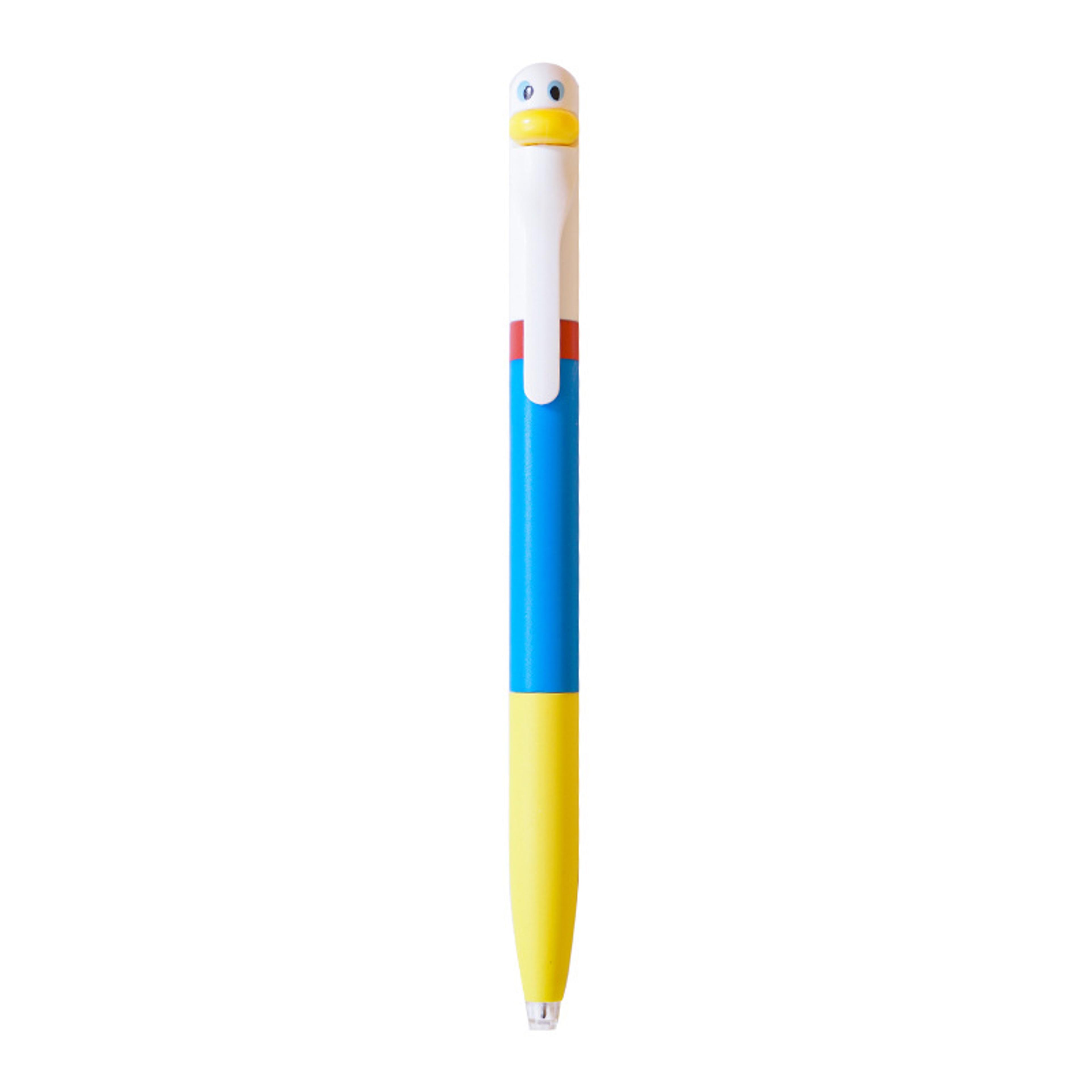 Cute Duck Stress Relief Gel Pen 05mm Black Ink Retractable Writing Pen For Students And Gifts 8