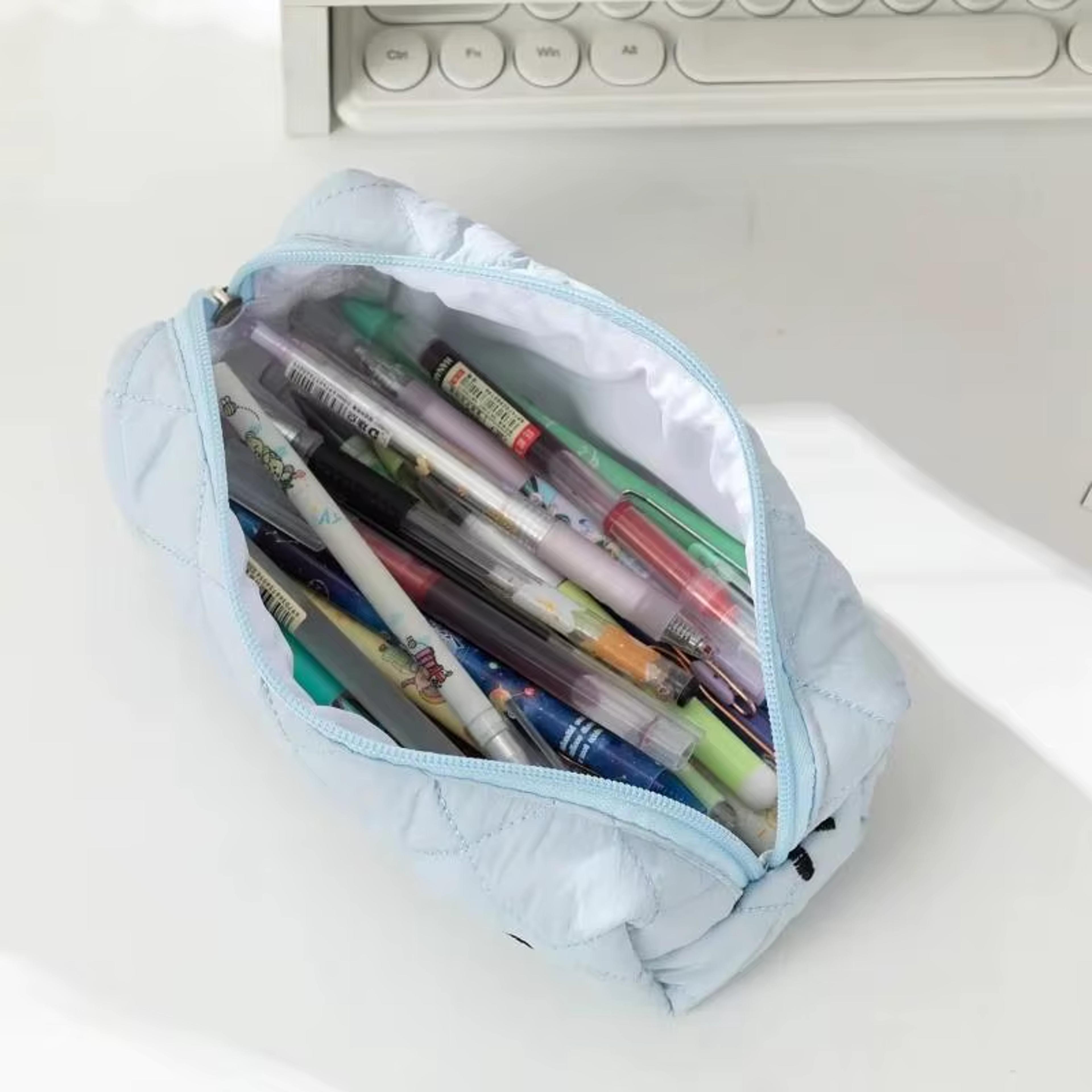 Bowknot Pencil Case Portable Desktop Stationery Storage Box For Students 5