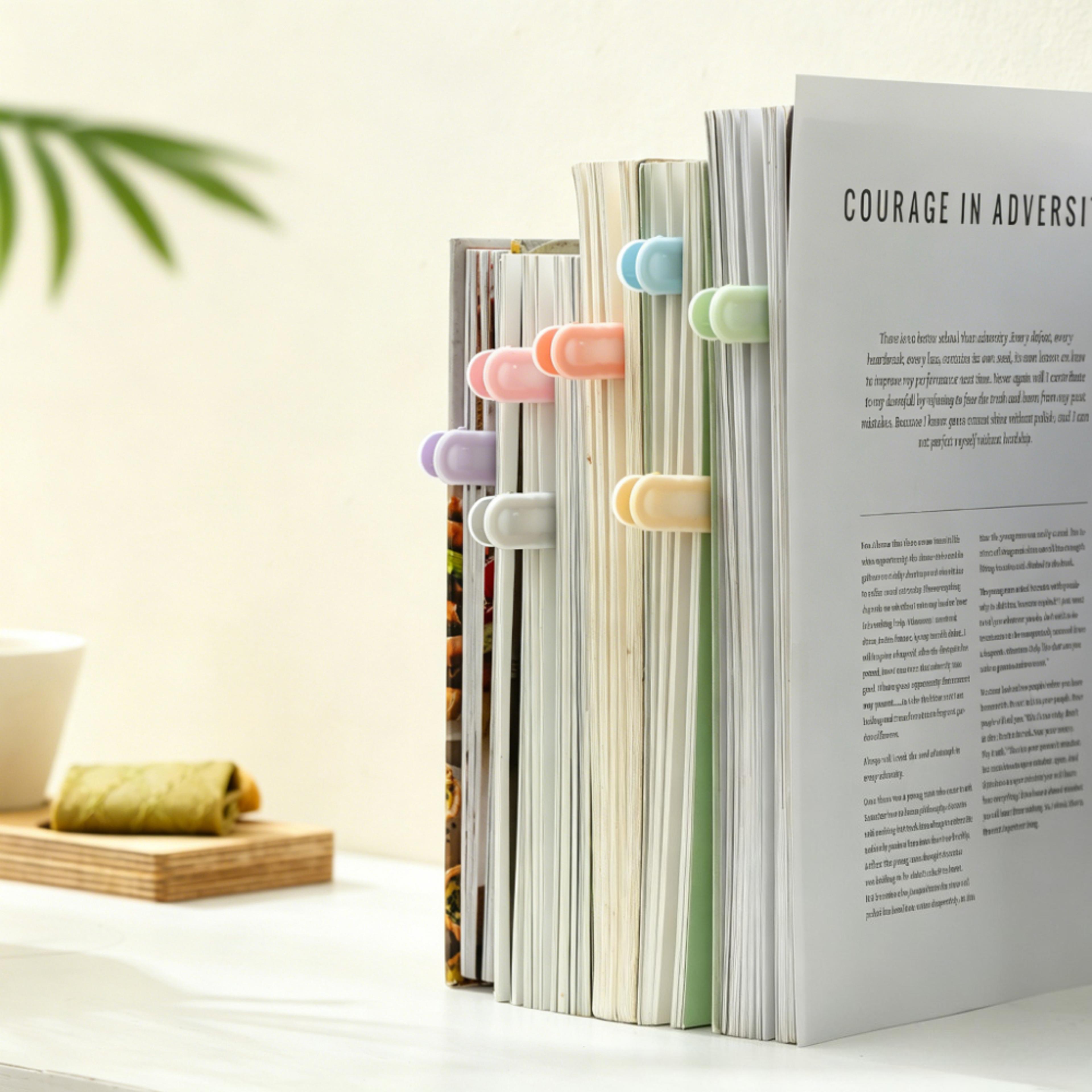 Colorful Silicone Automatic Bookmark Clip And Page Holder 1