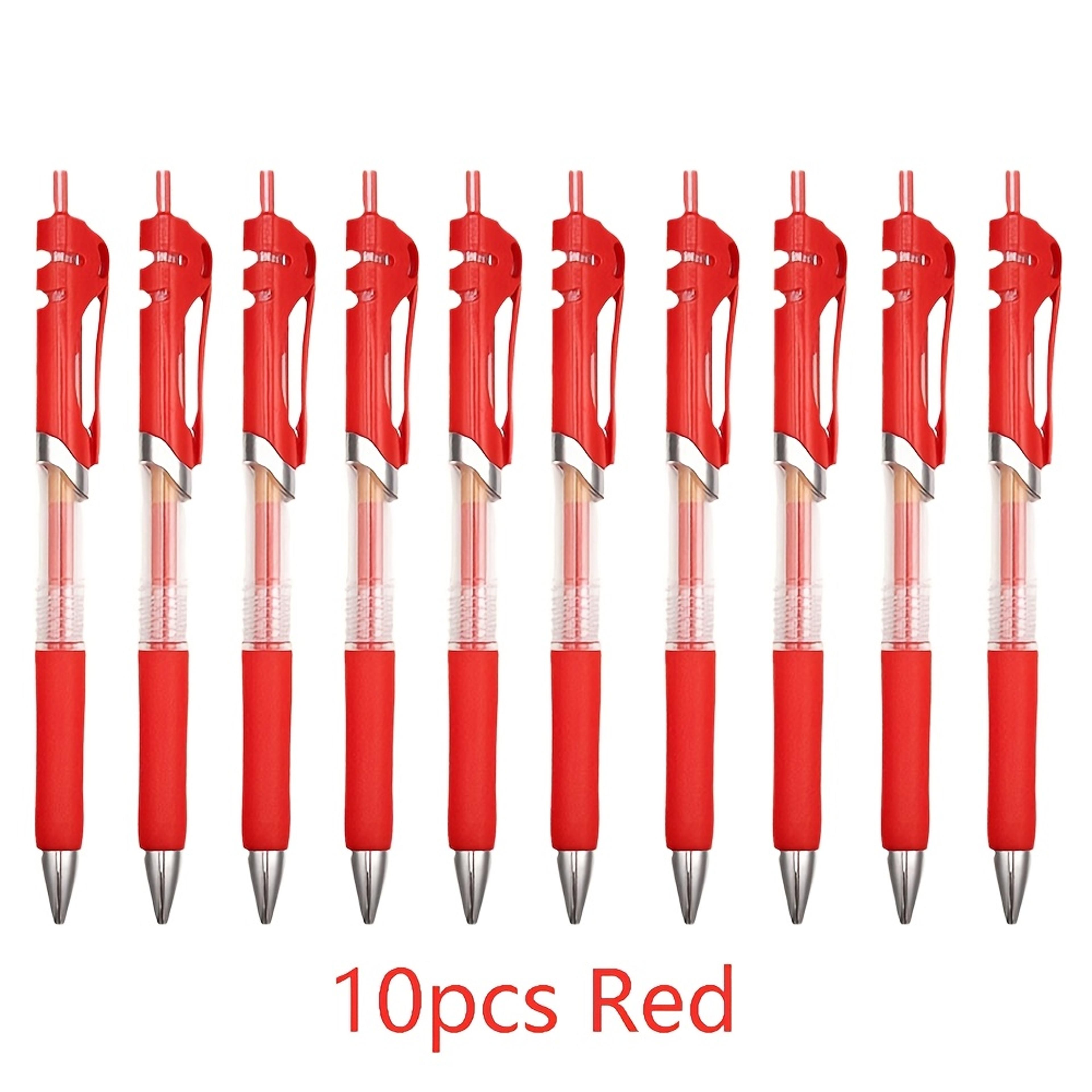 Ten Piece Retractable Gel Pens For Smooth Writing 6
