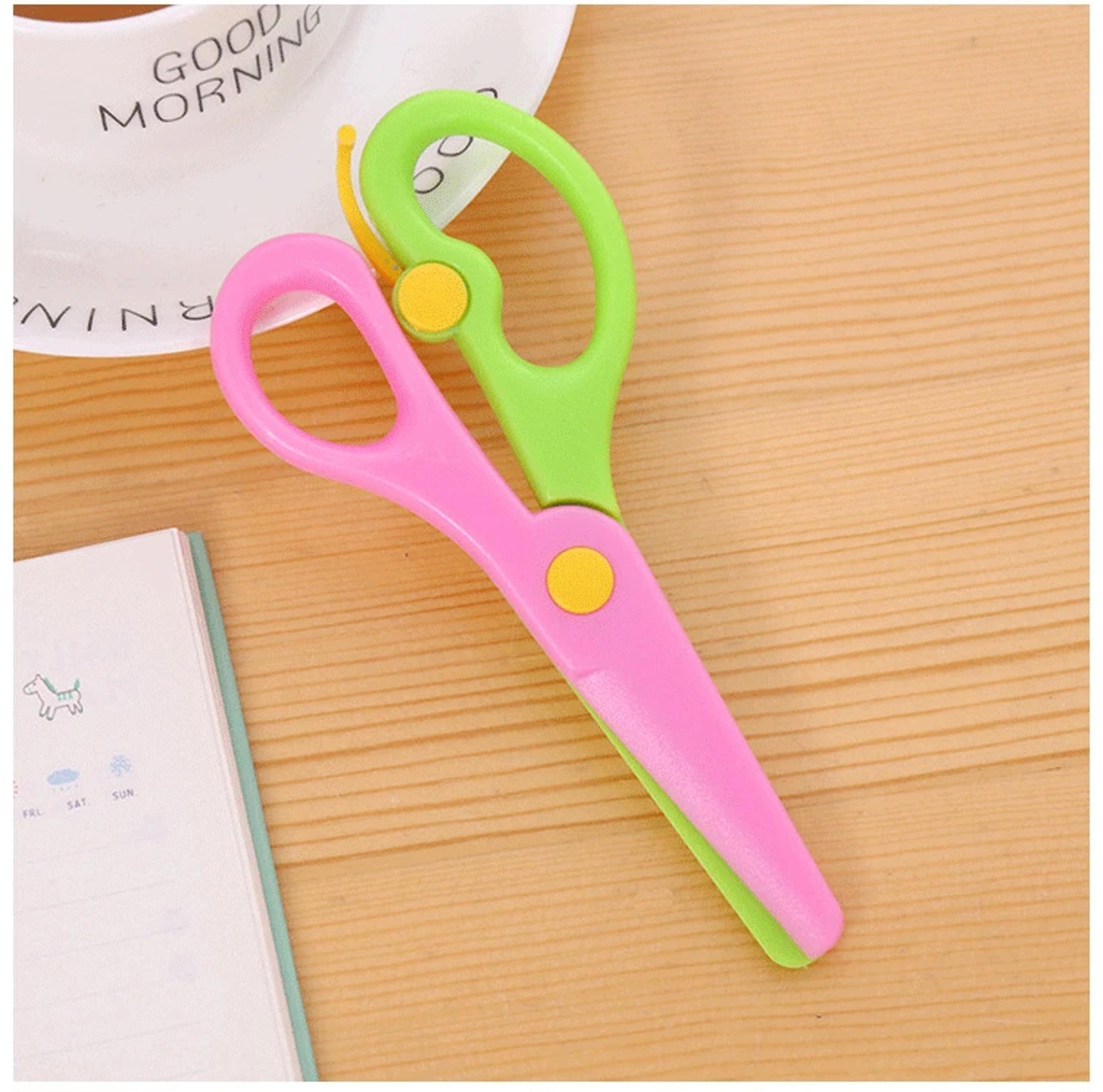 Kids Safety Scissors Non Toxic Smooth Edge Craft Scissors For School DIY Art Projects 6