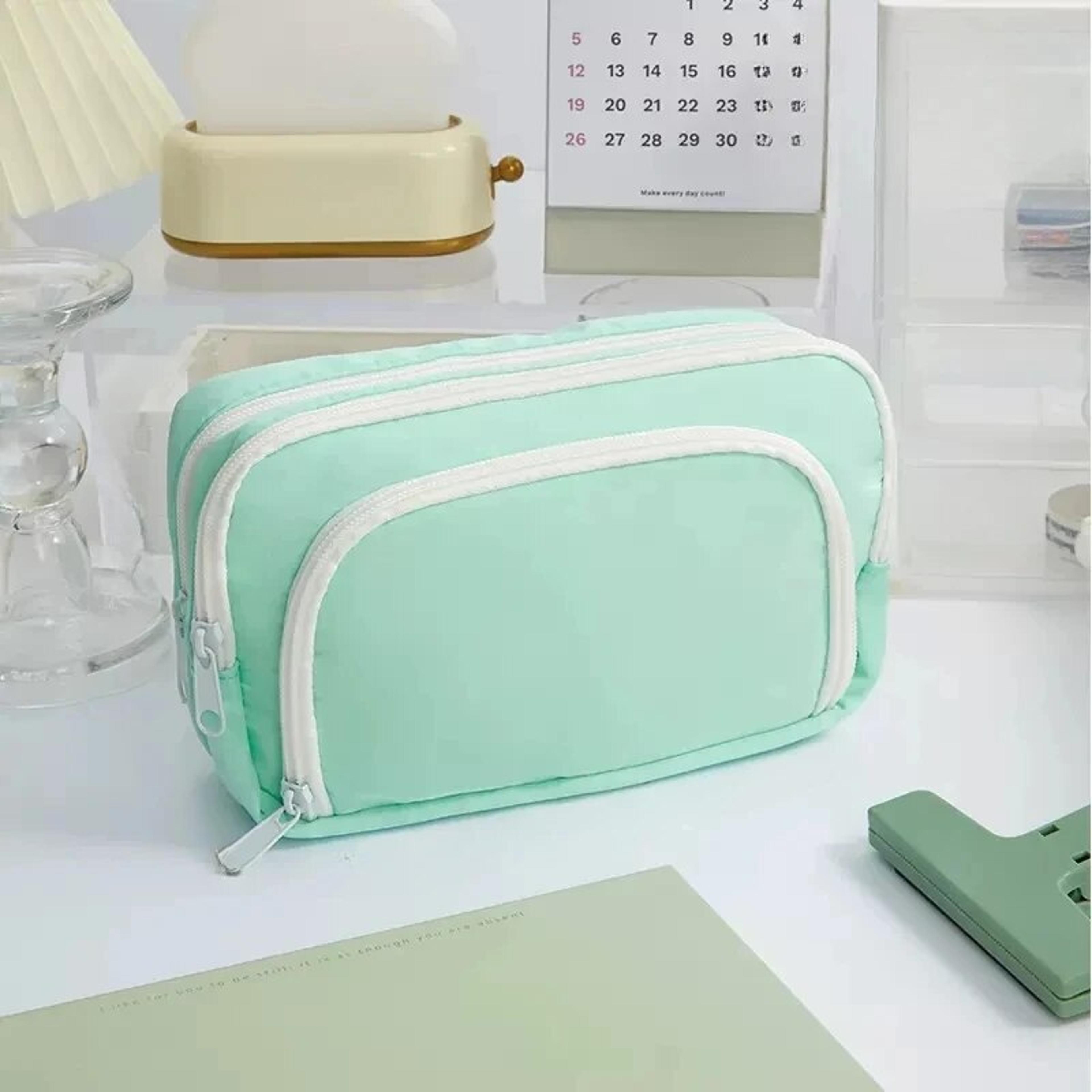 Large Capacity Pencil Pouch With Multilayer Organizer School Stationery Bag 8