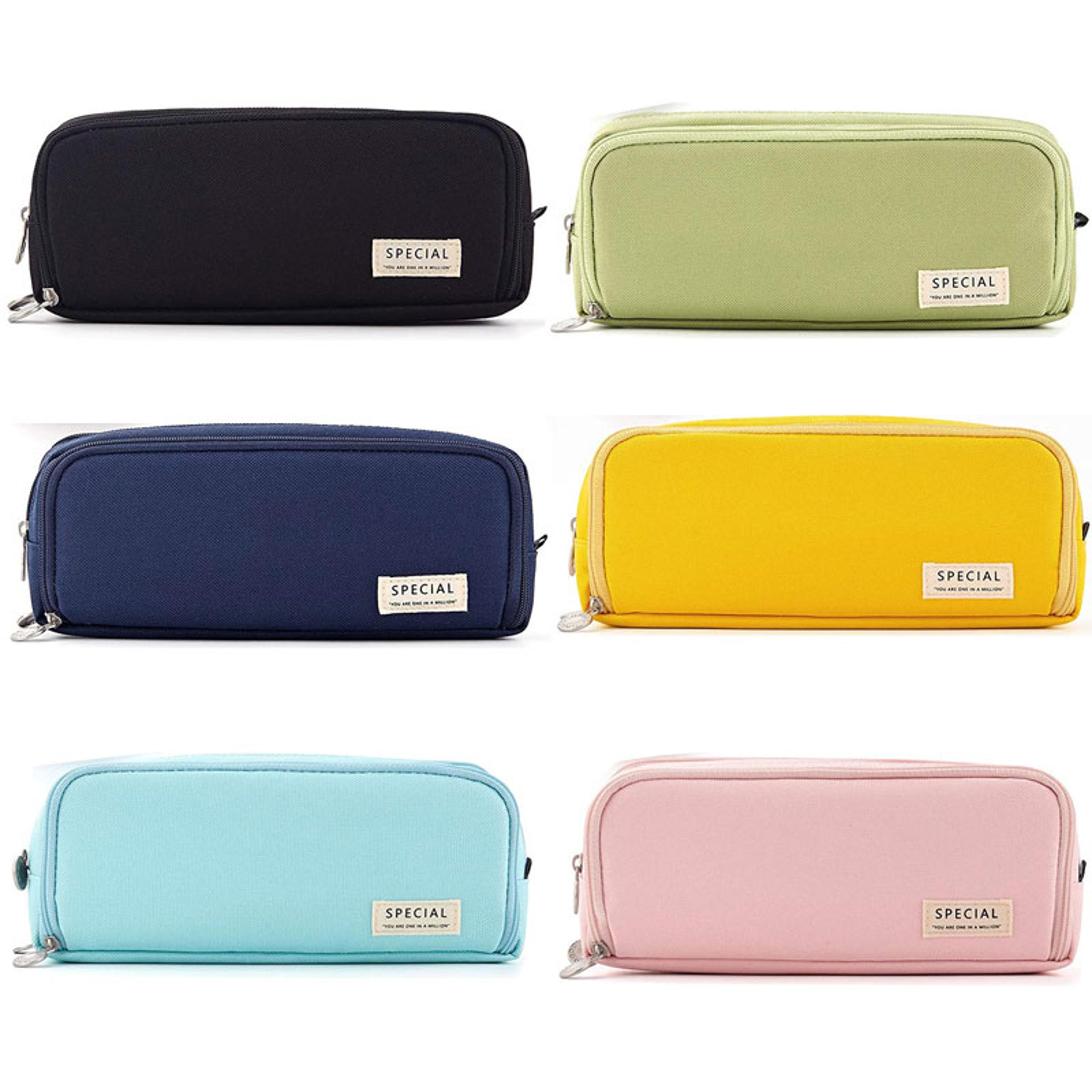 Cute Large Capacity Pencil Case Compartment Aesthetic Stationery Organizer 5