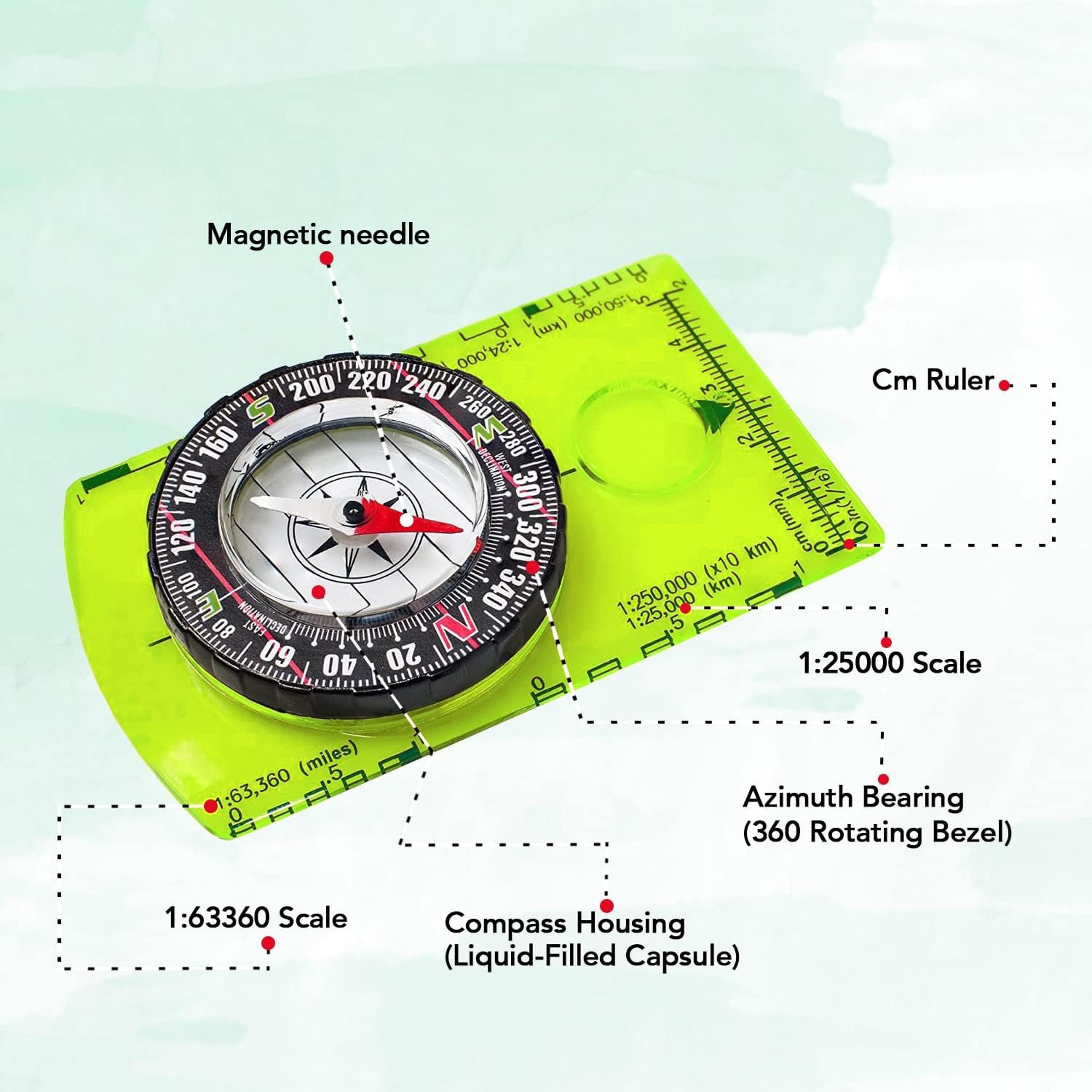 Precision Scout Compass  Backpacking Compass For Map Reading 2