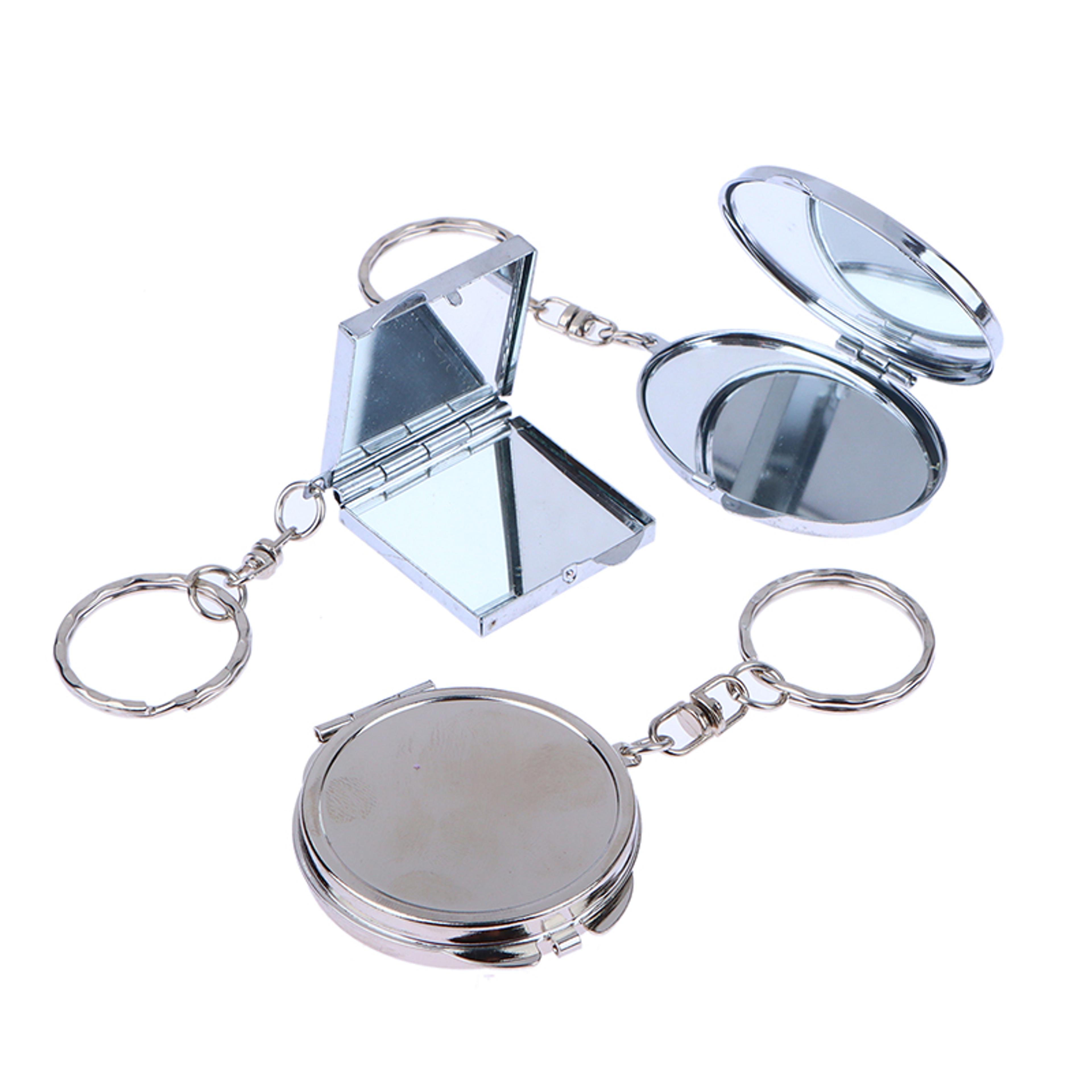 Double Sided Compact Mirror Keychain For Easy Touch Ups 1