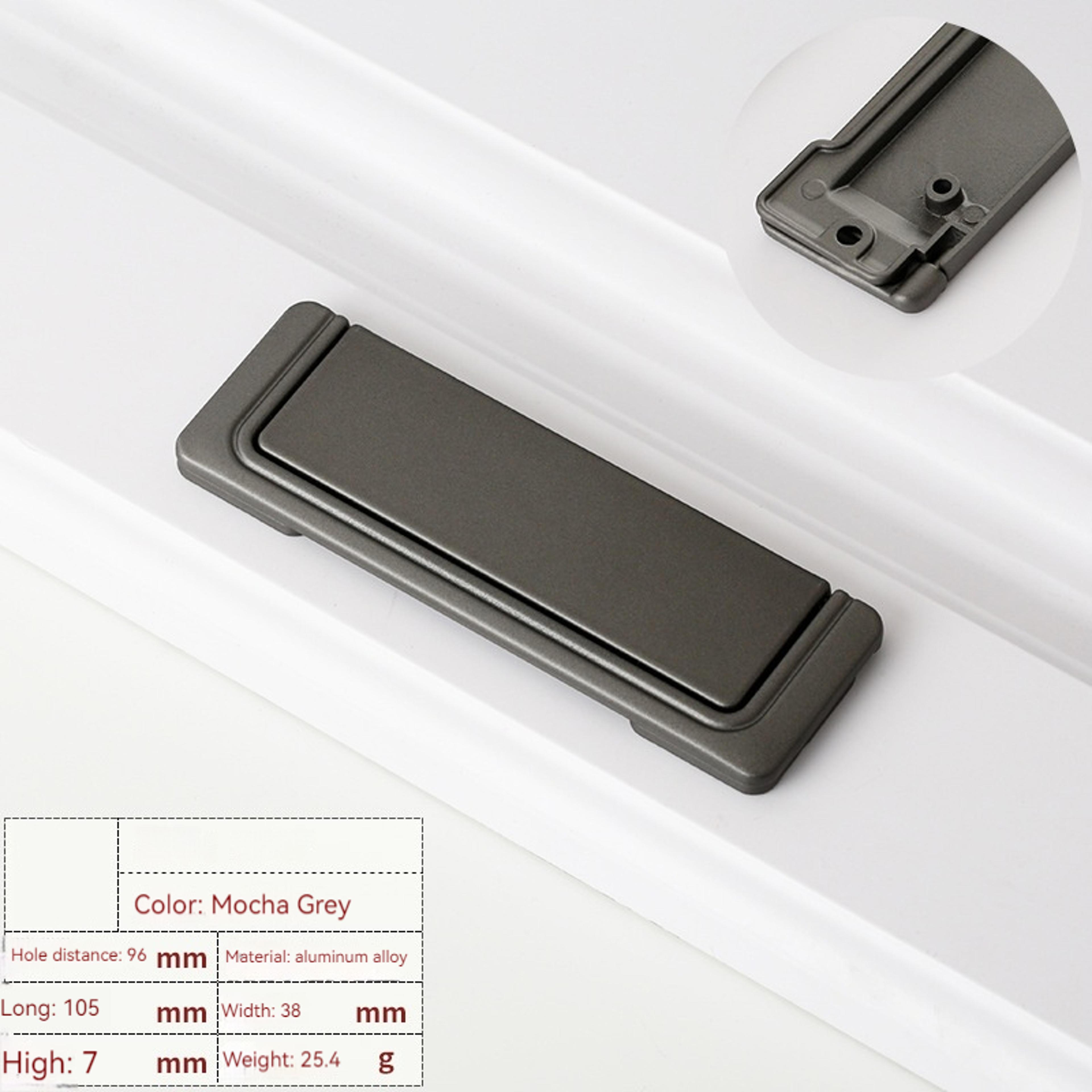 Invisible Concealed Cabinet Handle Aluminum Alloy Flat Drawer Pull For Modern Furniture 9