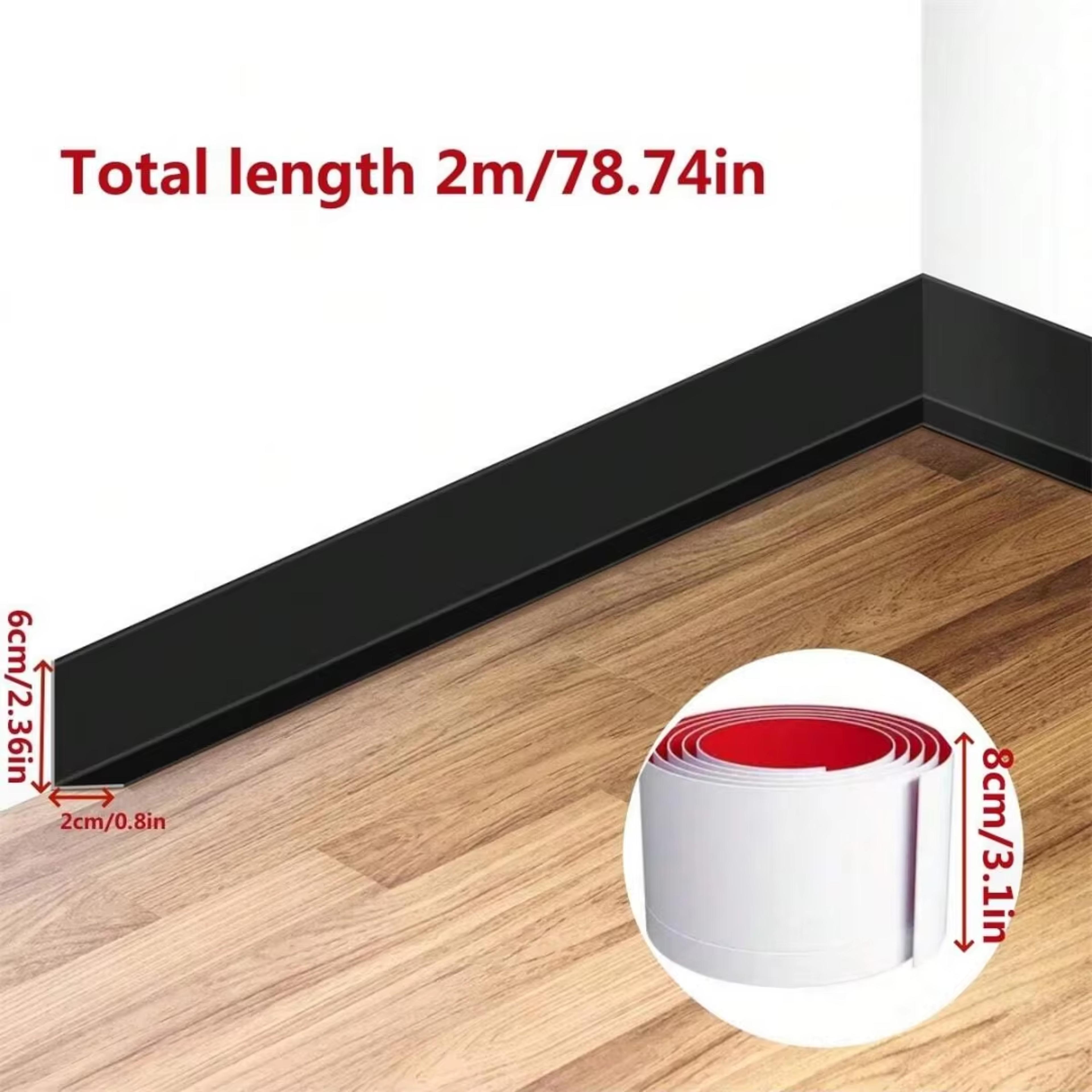Flexible PVC Baseboard Self Adhesive Waterproof Wall Skirting Line For Home Renovation 1