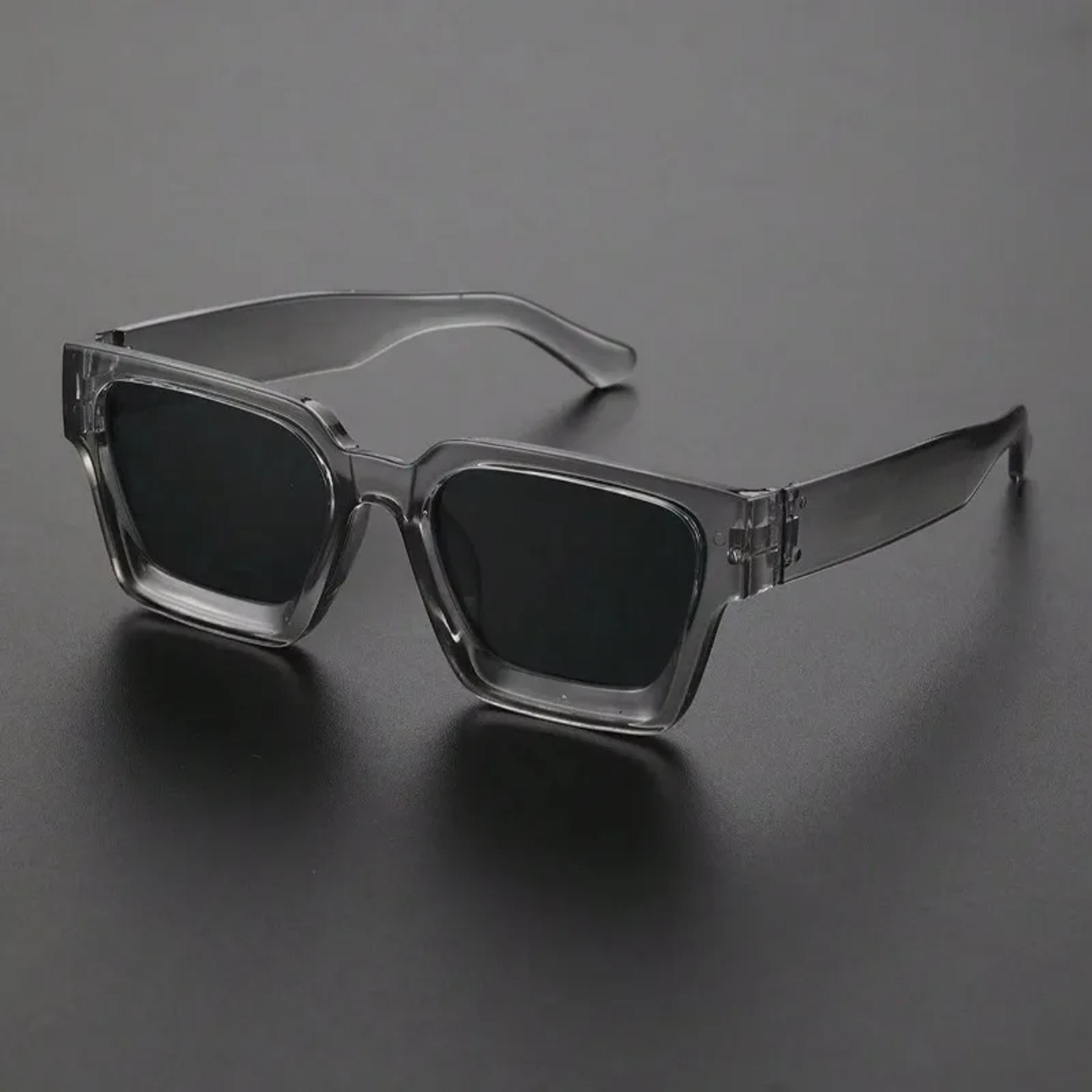 Unisex Square Frame Sunglasses Stylish Retro Eyewear For Beach Travel Driving And Street Photograph 2