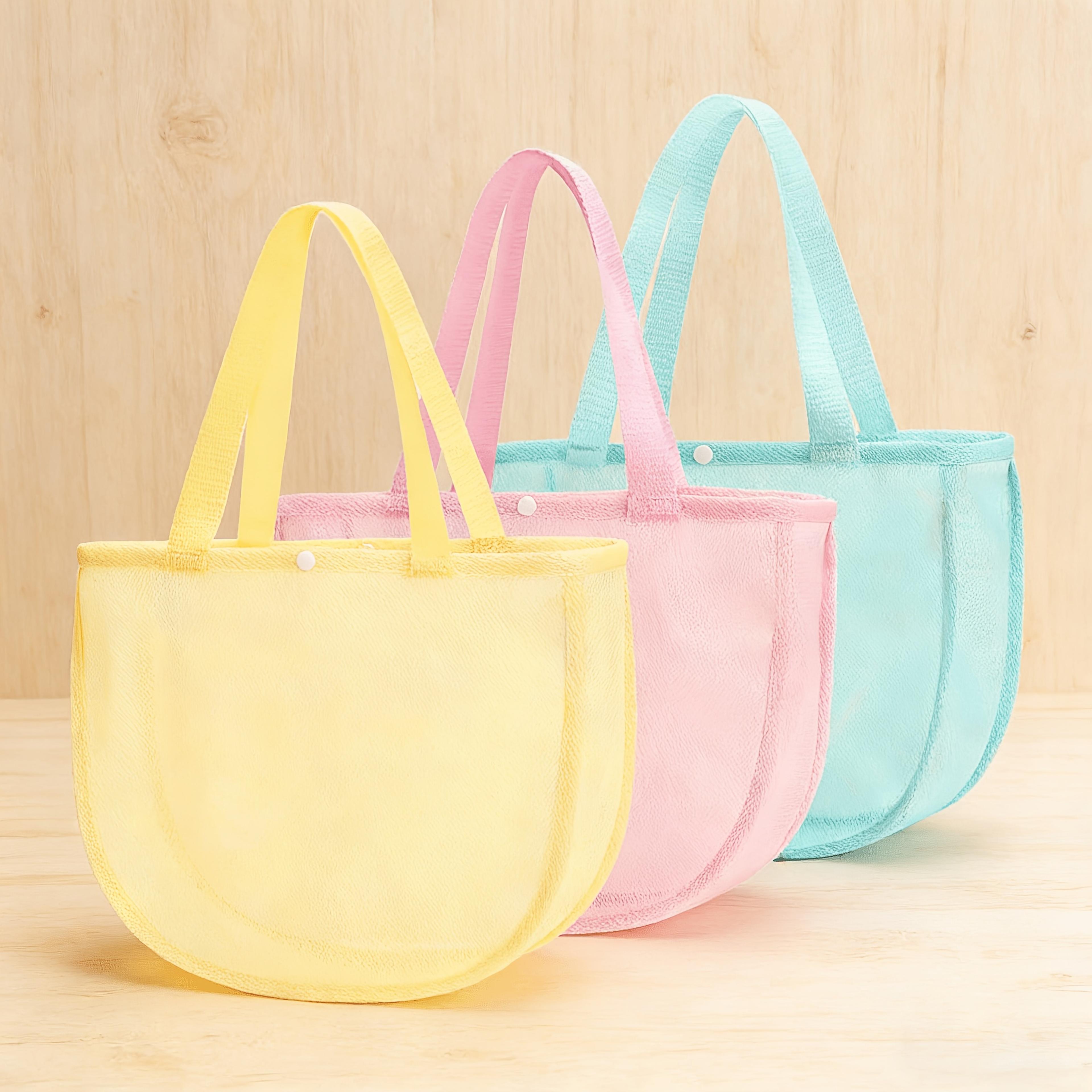 Personalized Shell Mesh Bag Beach Tote For Seashell Collection And Coastal Adventures 0