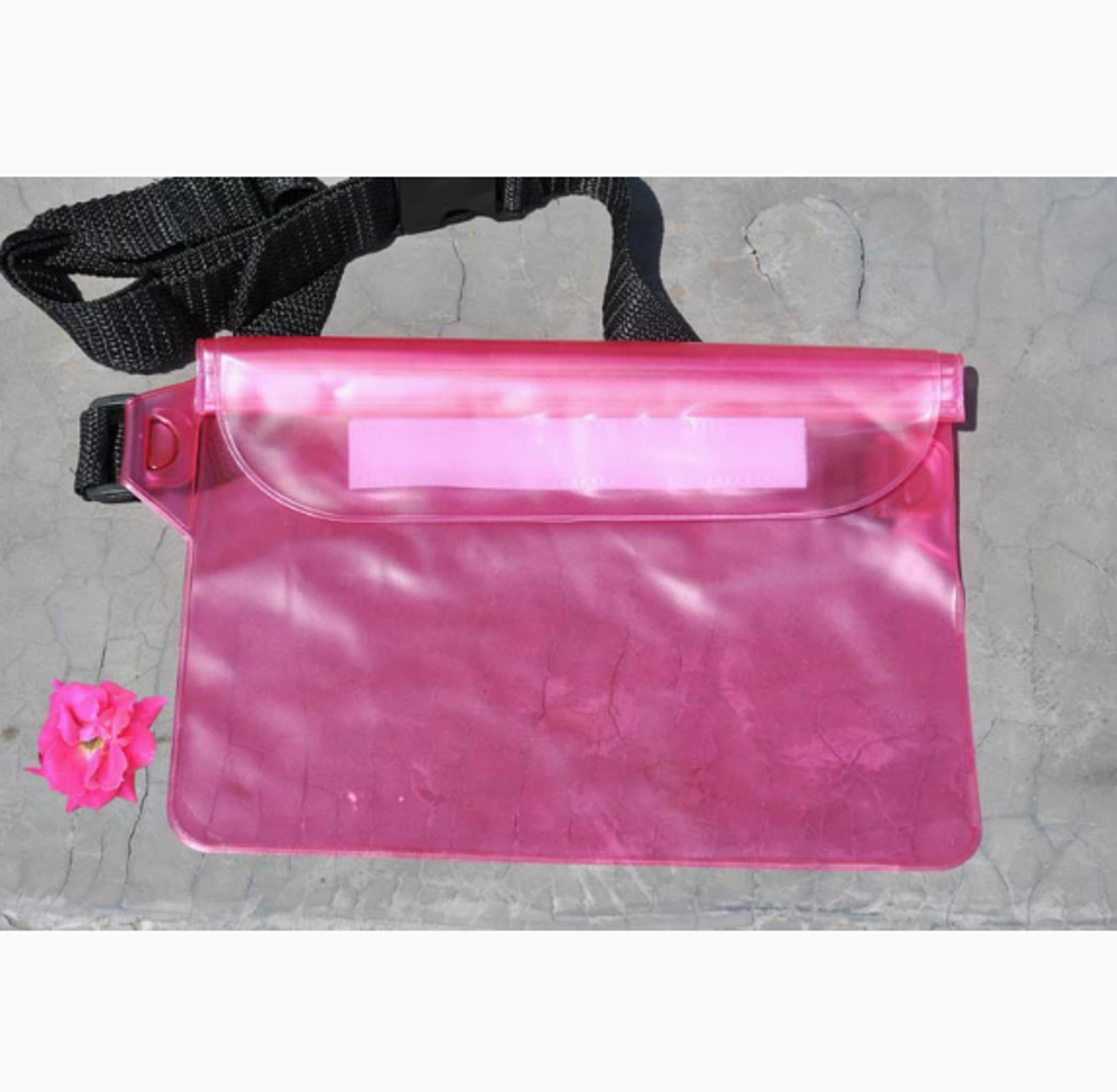 Three Layer Waterproof Phone Pouch With Touch Screen Waist Strap For Swimming Beach And Water Sport 8