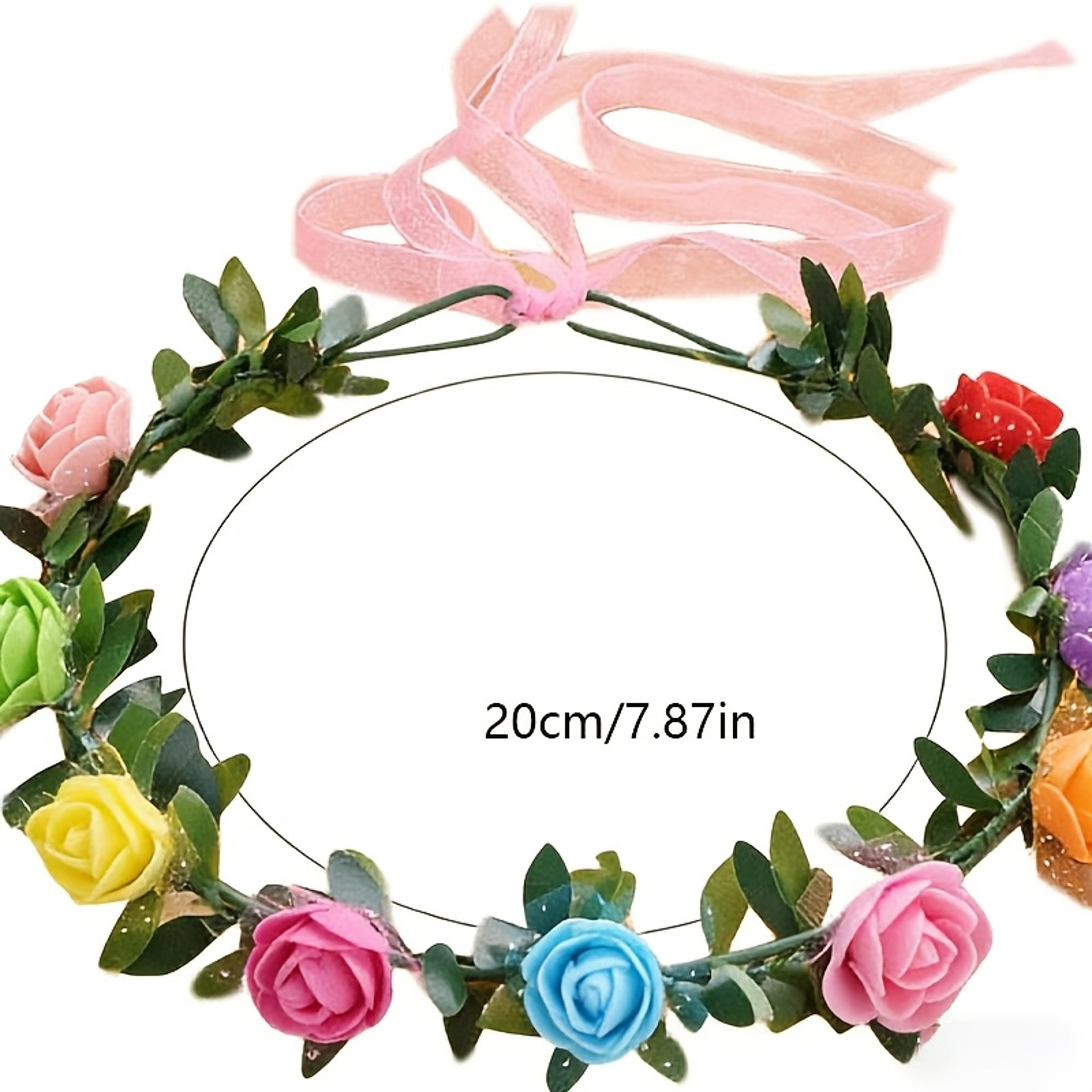 Forest Flower Crown Wreath For Women Elegant Wedding Hair Accessories 3