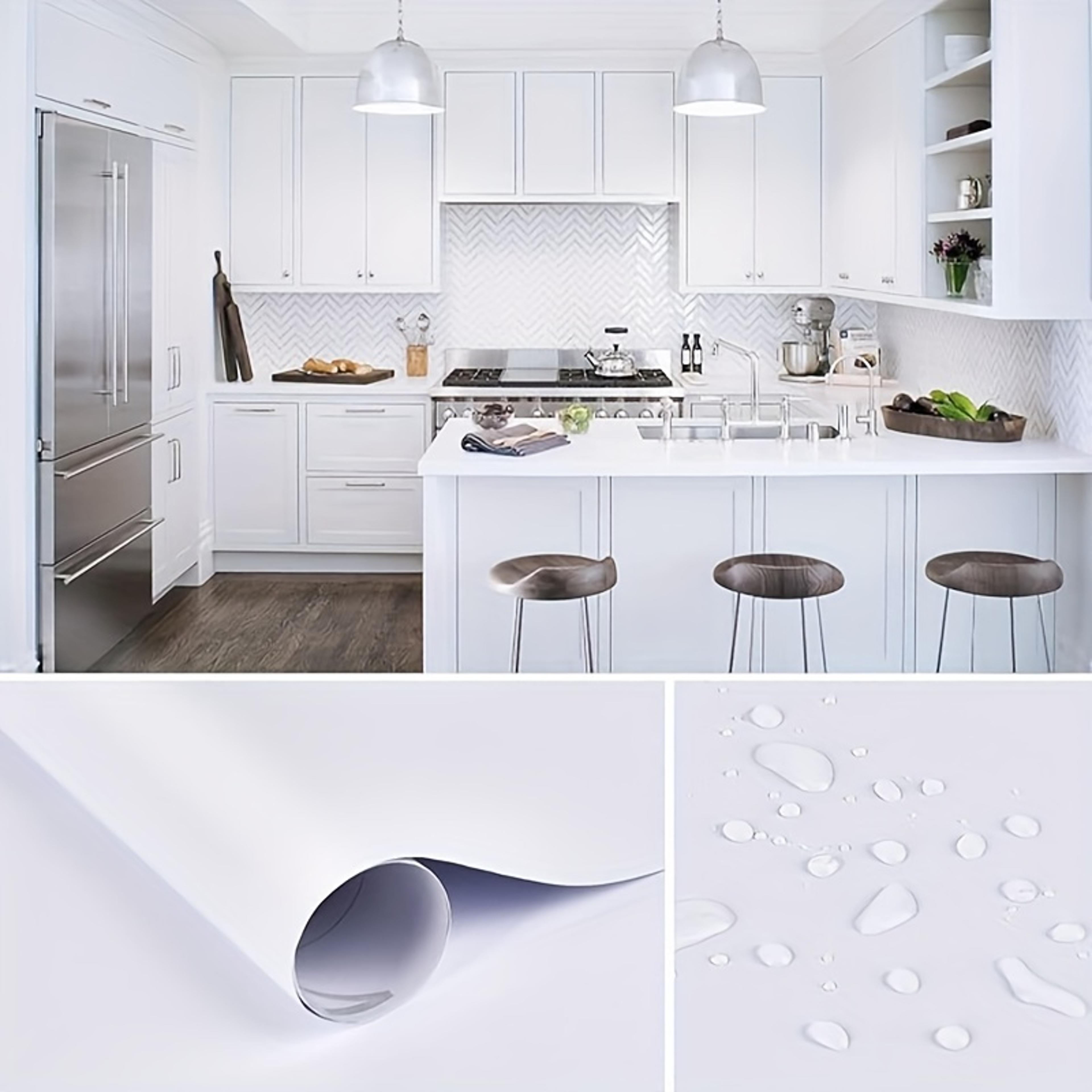 Matte Peel And Stick Wallpaper Waterproof Self Adhesive Wall Covering For Kitchen Cabinets 5