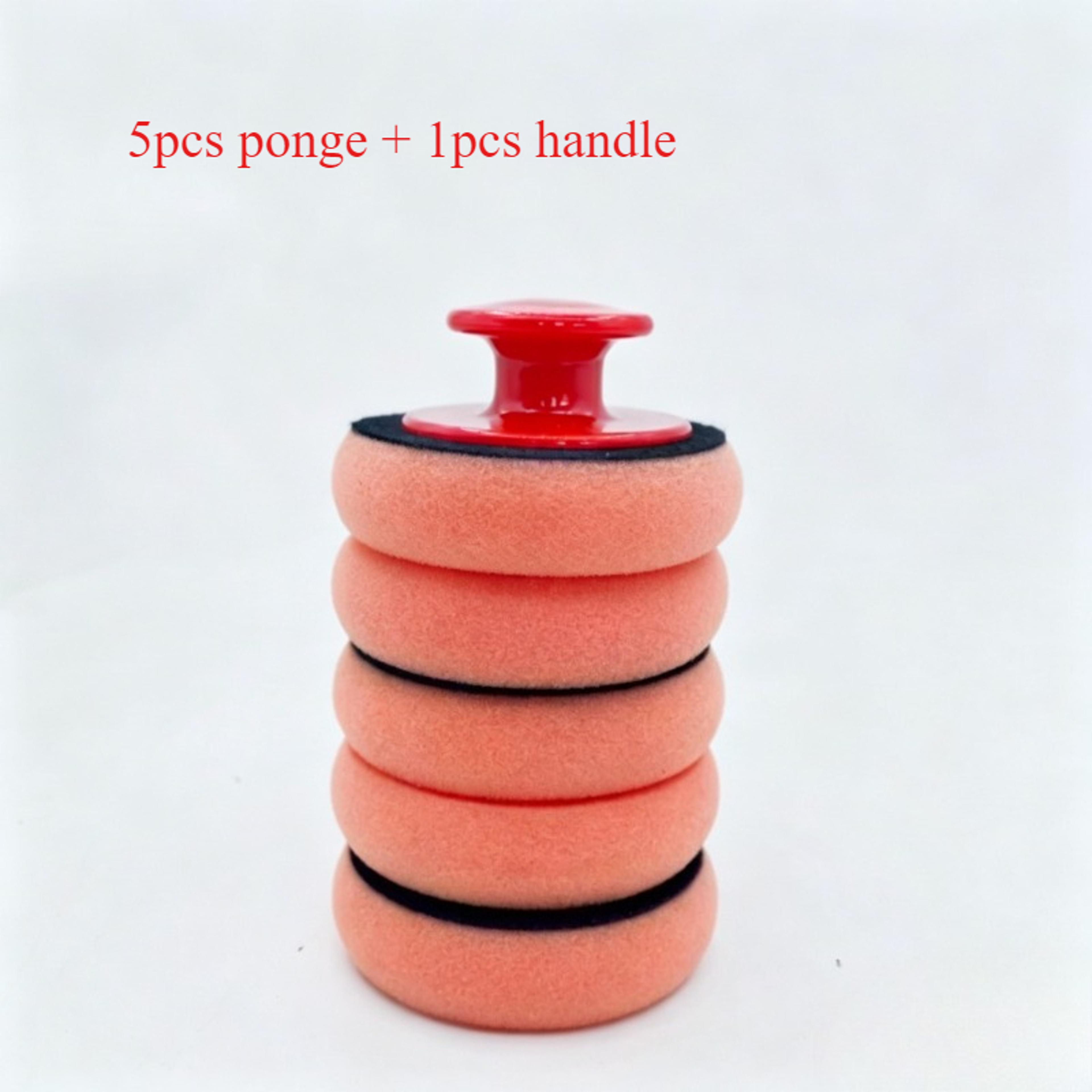 Soft Round Car Wax Applicator Sponge For Smooth Auto Polishing And Coating Care 6