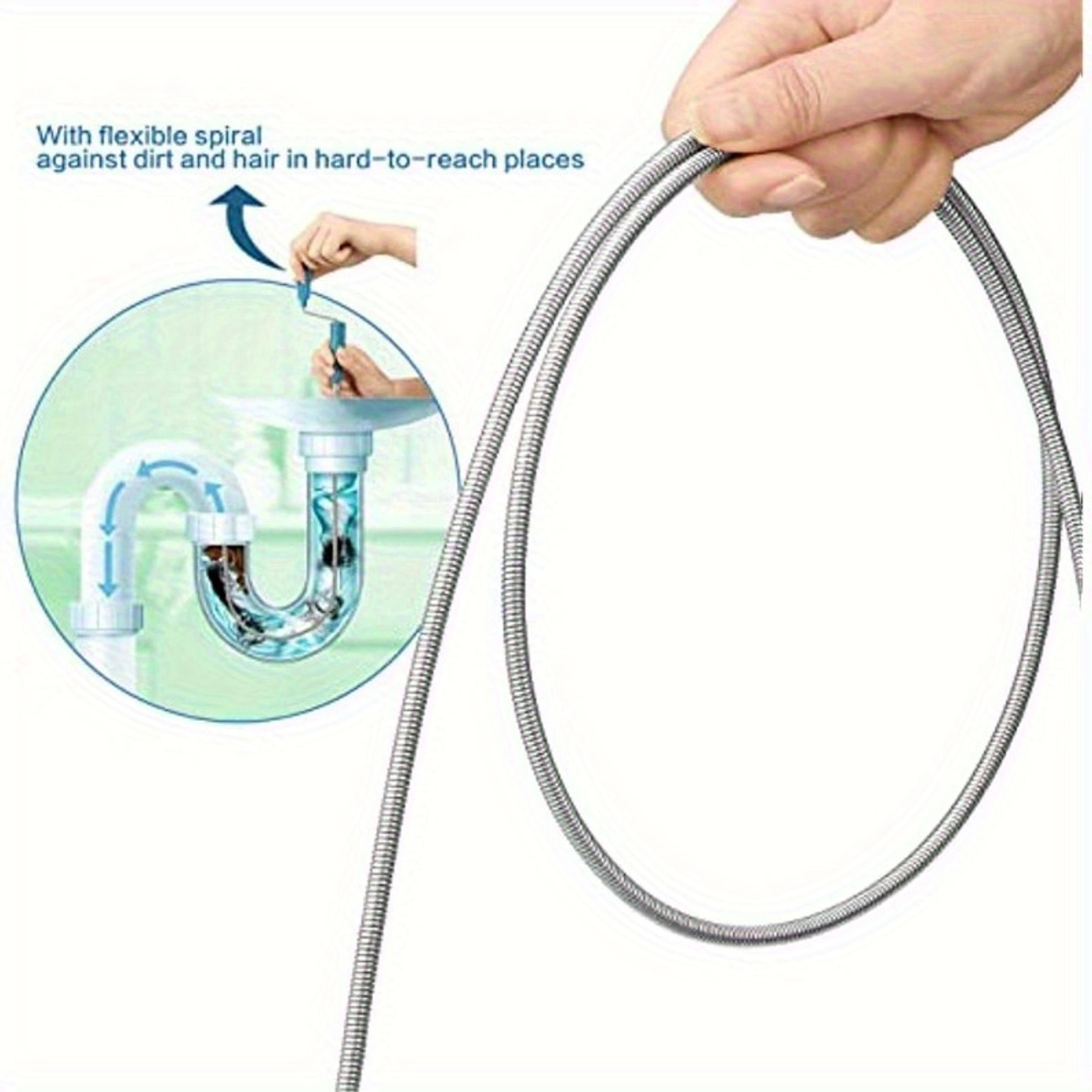 Telescopic Drain Cleaner Snake Flexible Steel Pipe Dredger For Home Plumbing 1