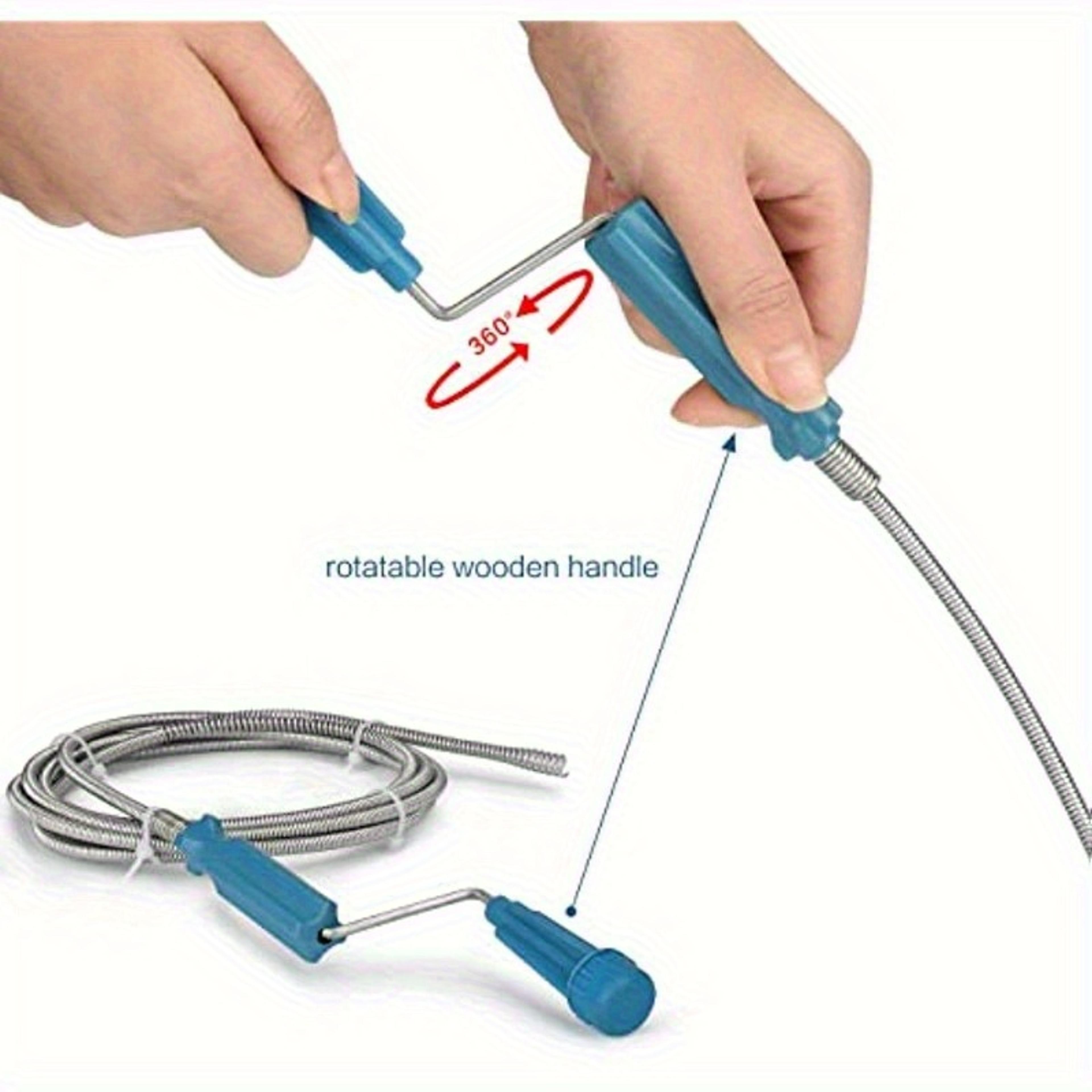 Telescopic Drain Cleaner Snake Flexible Steel Pipe Dredger For Home Plumbing 2