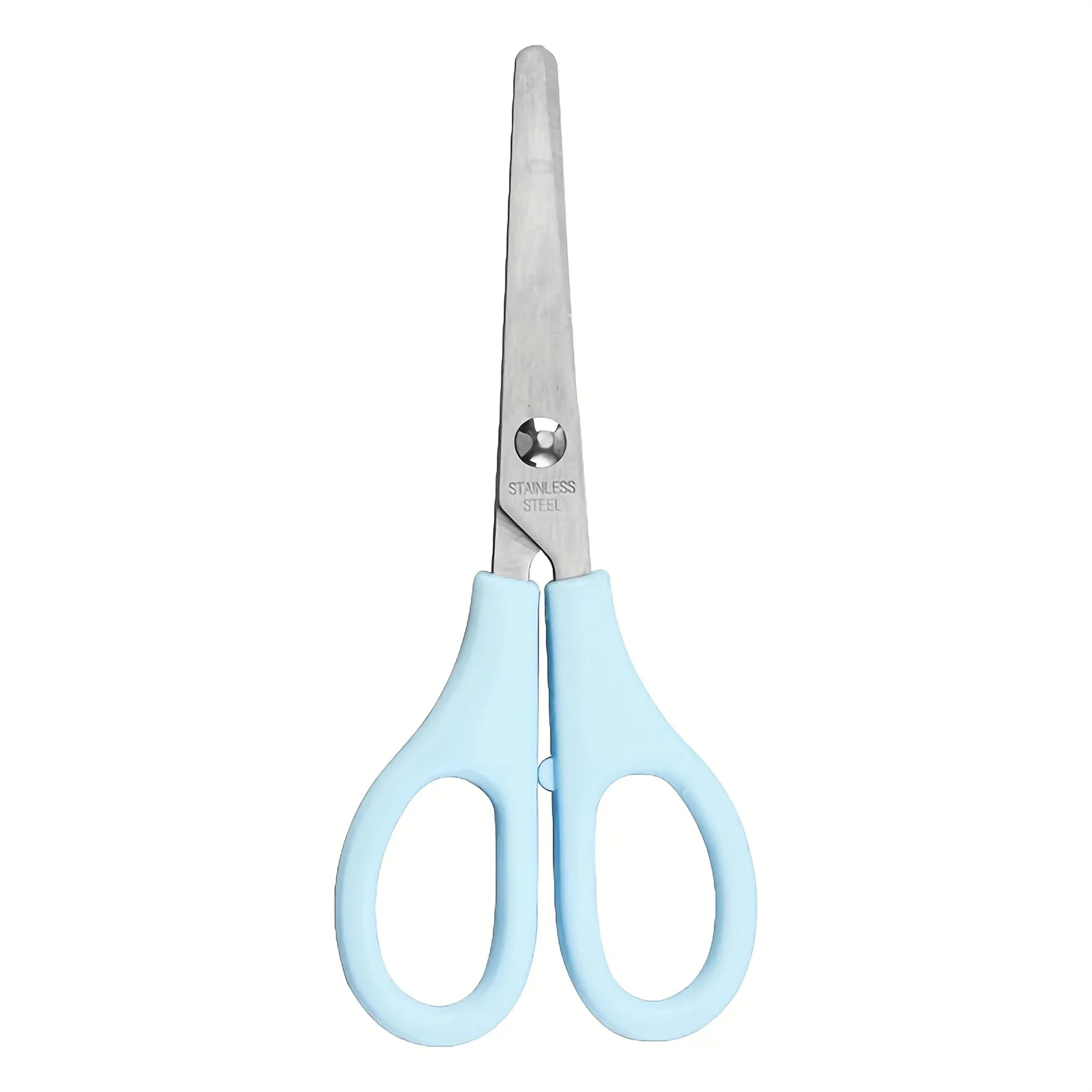 Stainless Steel Round Tip Scissors Sharp Precision Cutting Tool For Home Office And Crafts 3