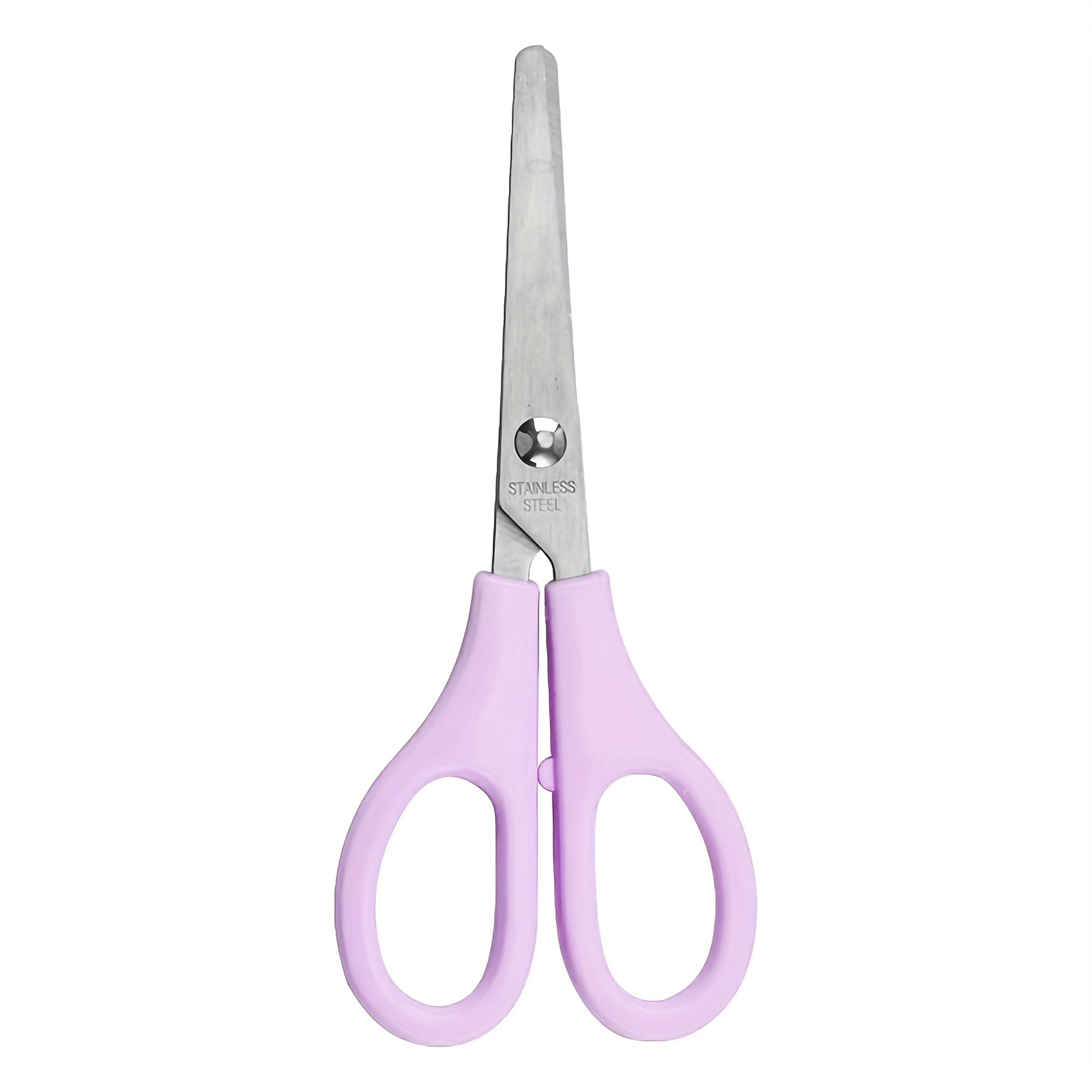 Stainless Steel Round Tip Scissors Sharp Precision Cutting Tool For Home Office And Crafts 6