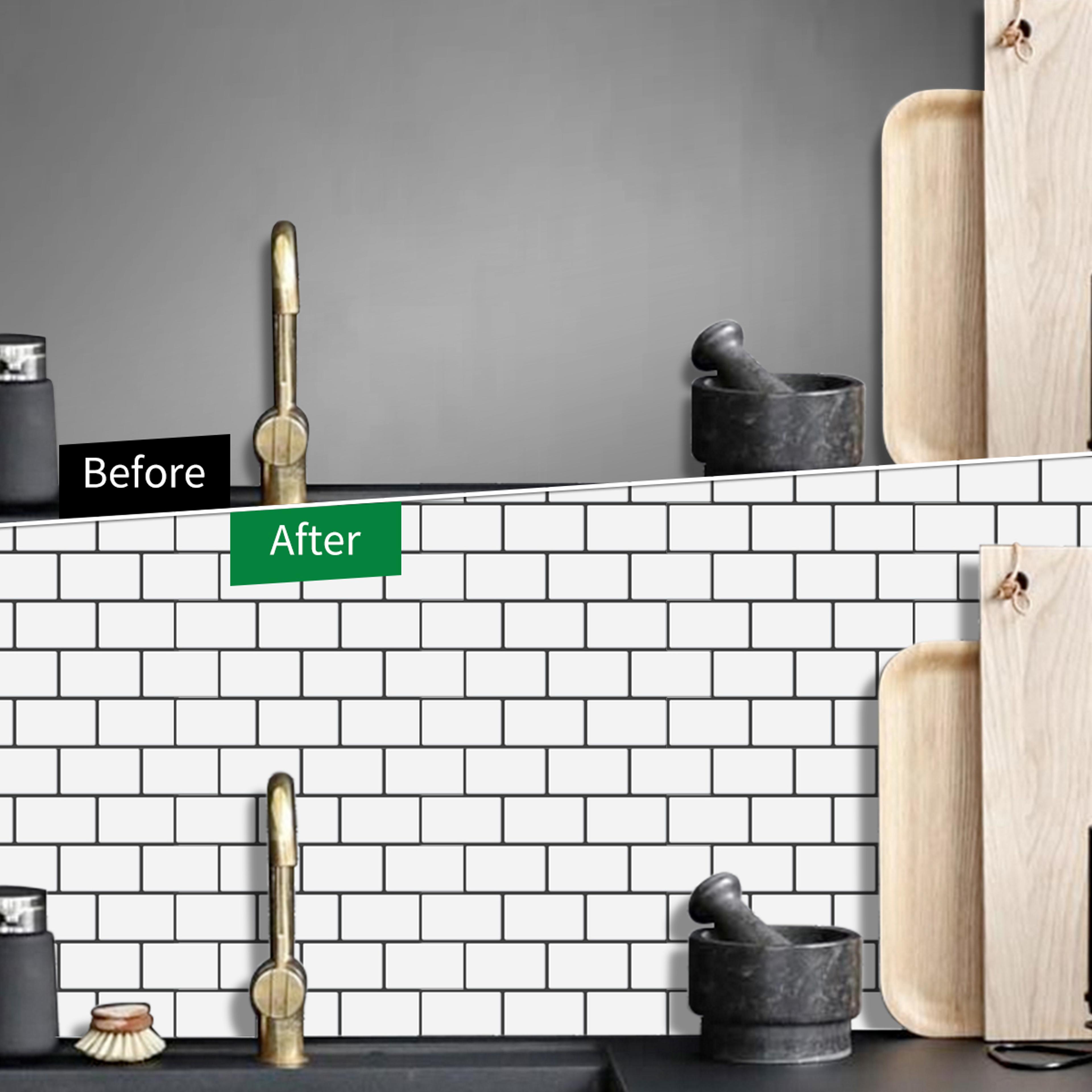 Brick Peel And Stick Wallpaper Subway Tile Wall Decals For Kitchen Bathroom Decor 3