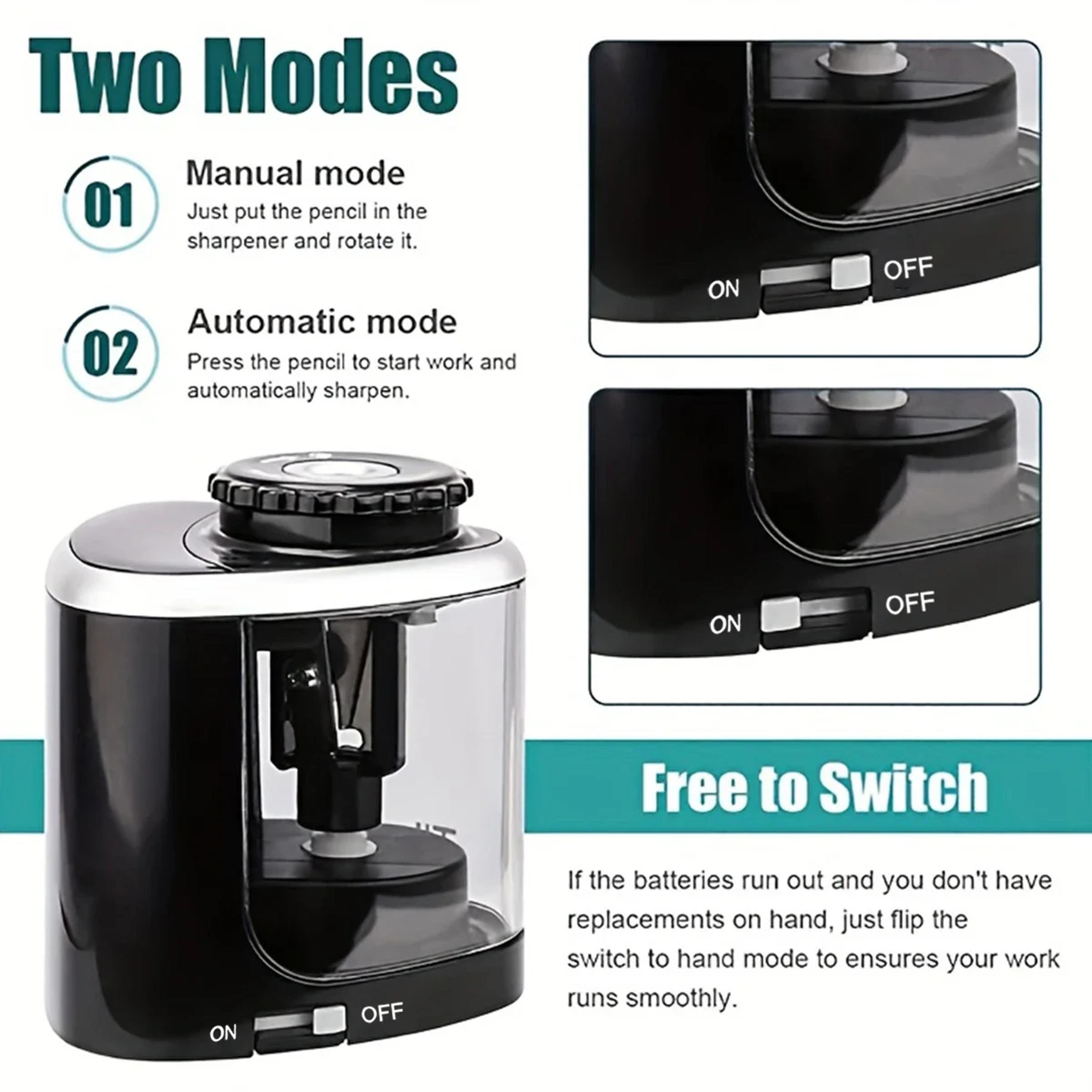 Electric Pencil Sharpener Automatic Desktop Sharpener For Pencils 2