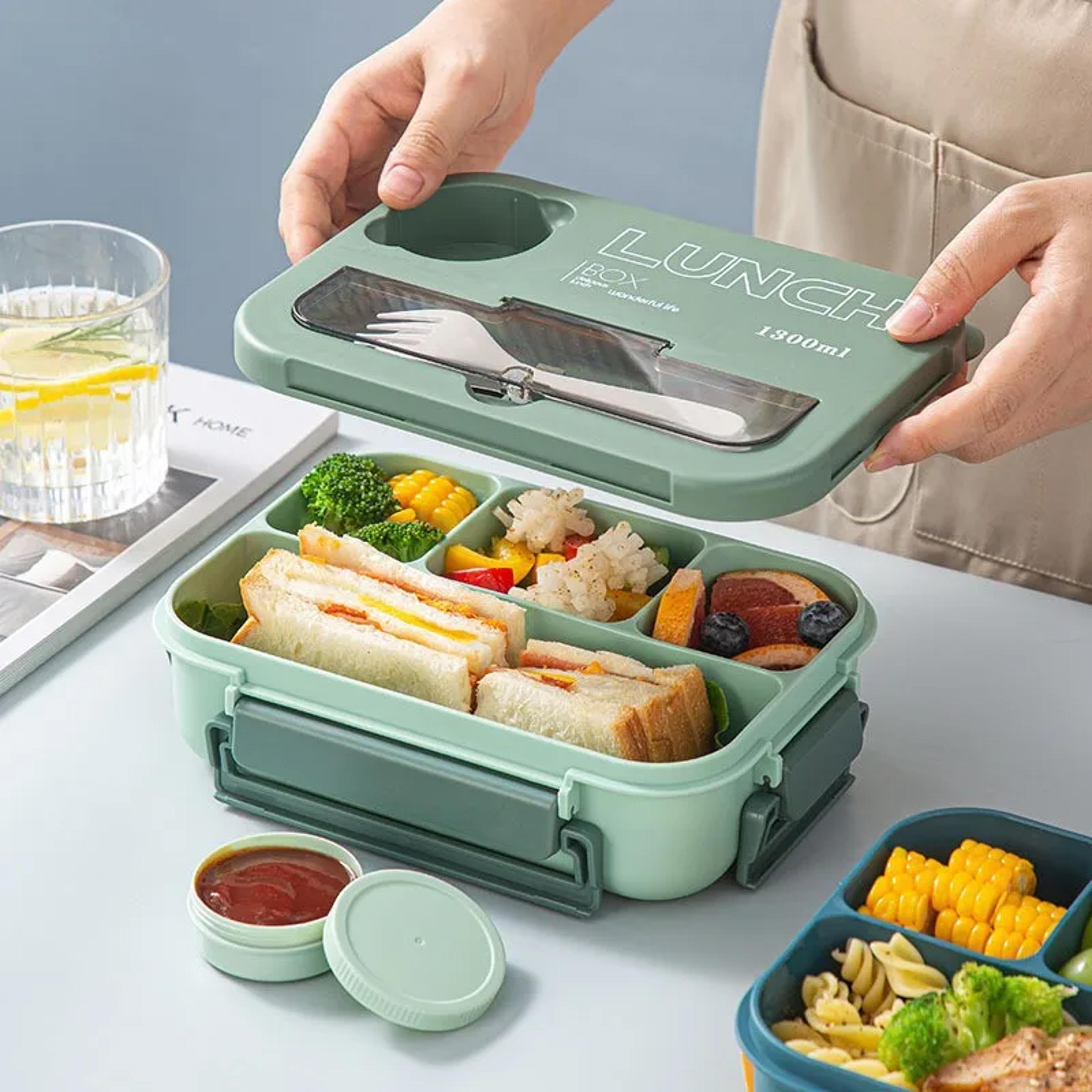 Portable Bento Lunch Box With Compartments 1