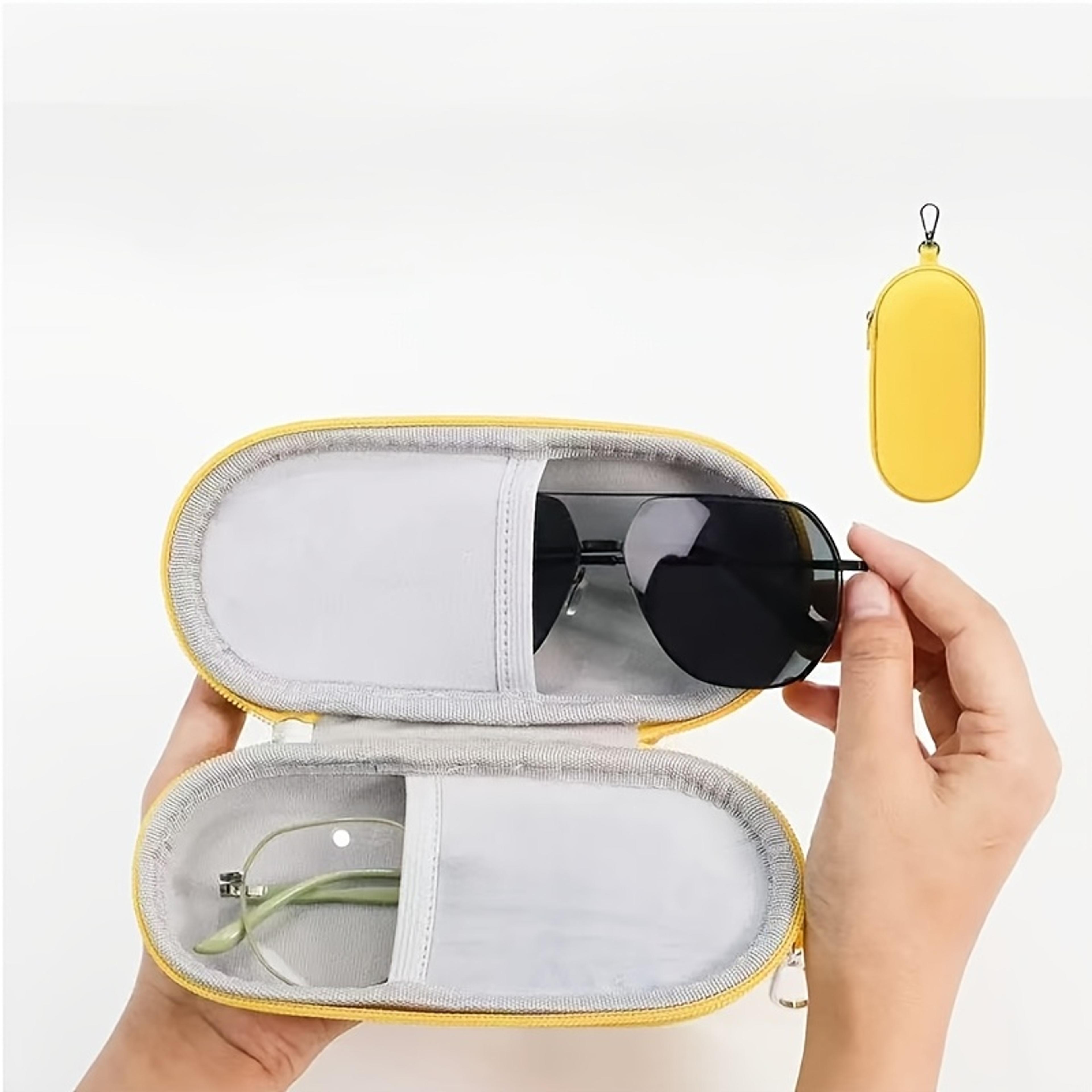 Portable Double Eyeglasses Case Hard Shell Shockproof Glasses Storage Box 0