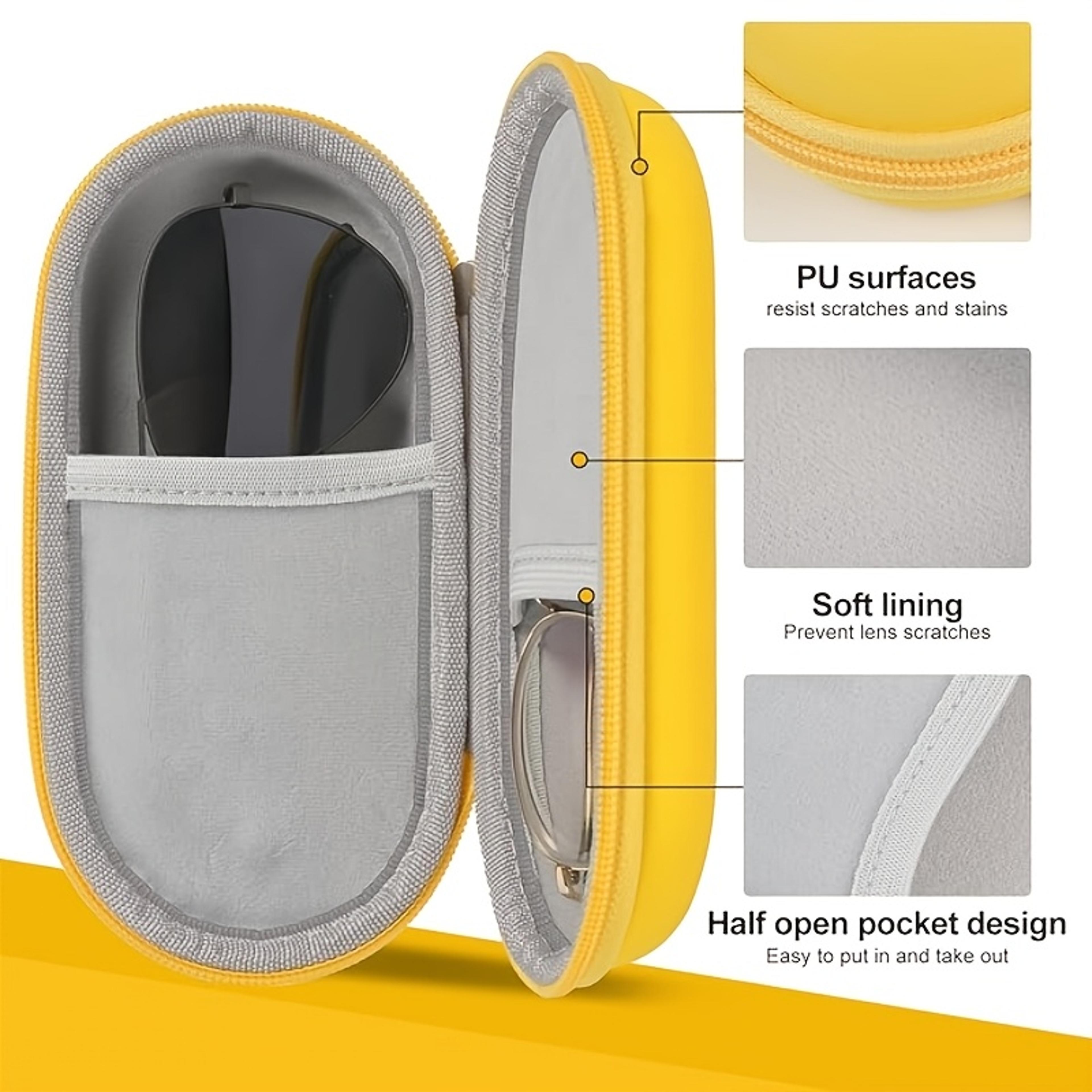 Portable Double Eyeglasses Case Hard Shell Shockproof Glasses Storage Box 5