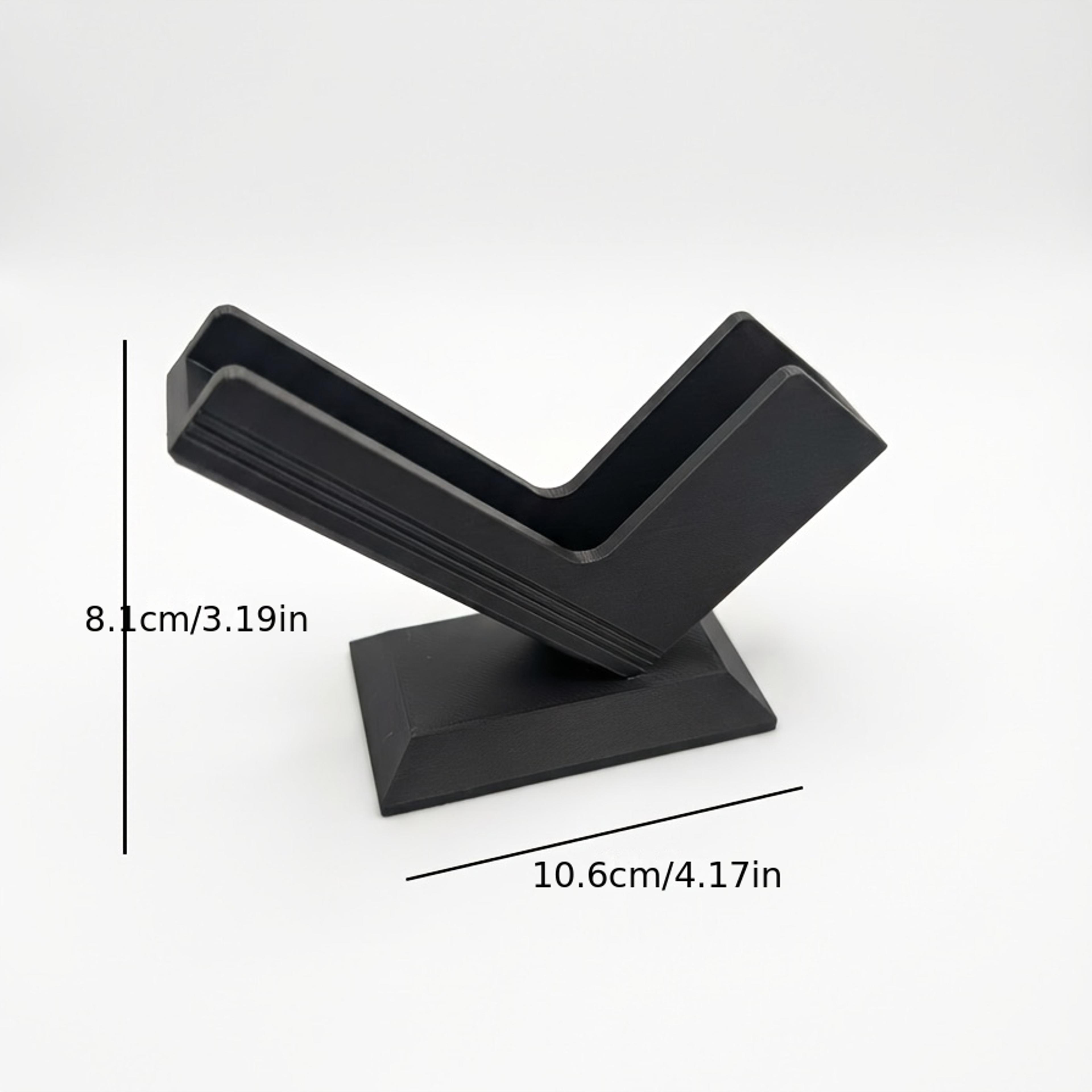 Printed Business Card Holder Modern Desktop Organizer For Office Desk 2