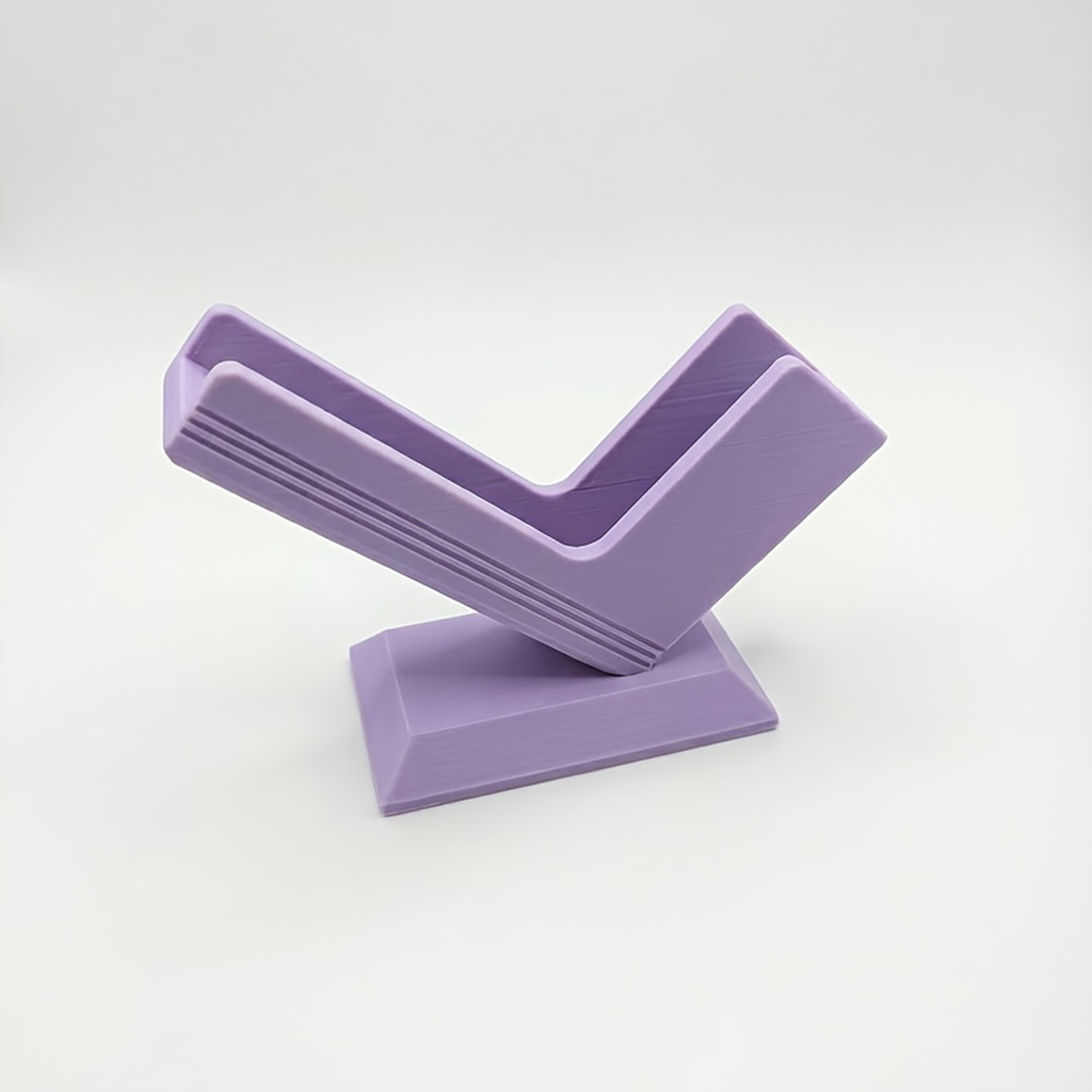 Printed Business Card Holder Modern Desktop Organizer For Office Desk 8