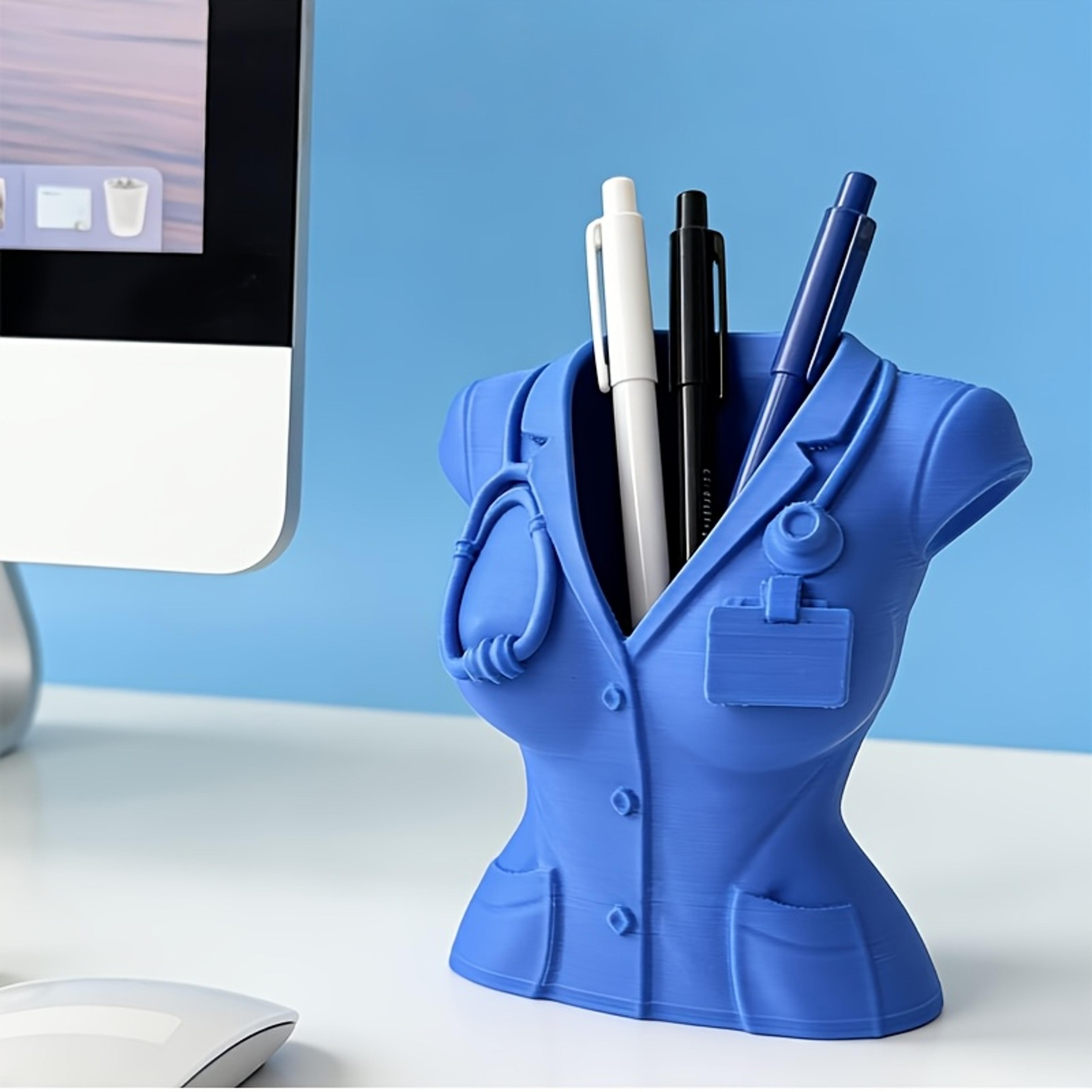 Creative Nurse Pen Holder Doctor Desk Accessory Medical Office Decor Gift 4